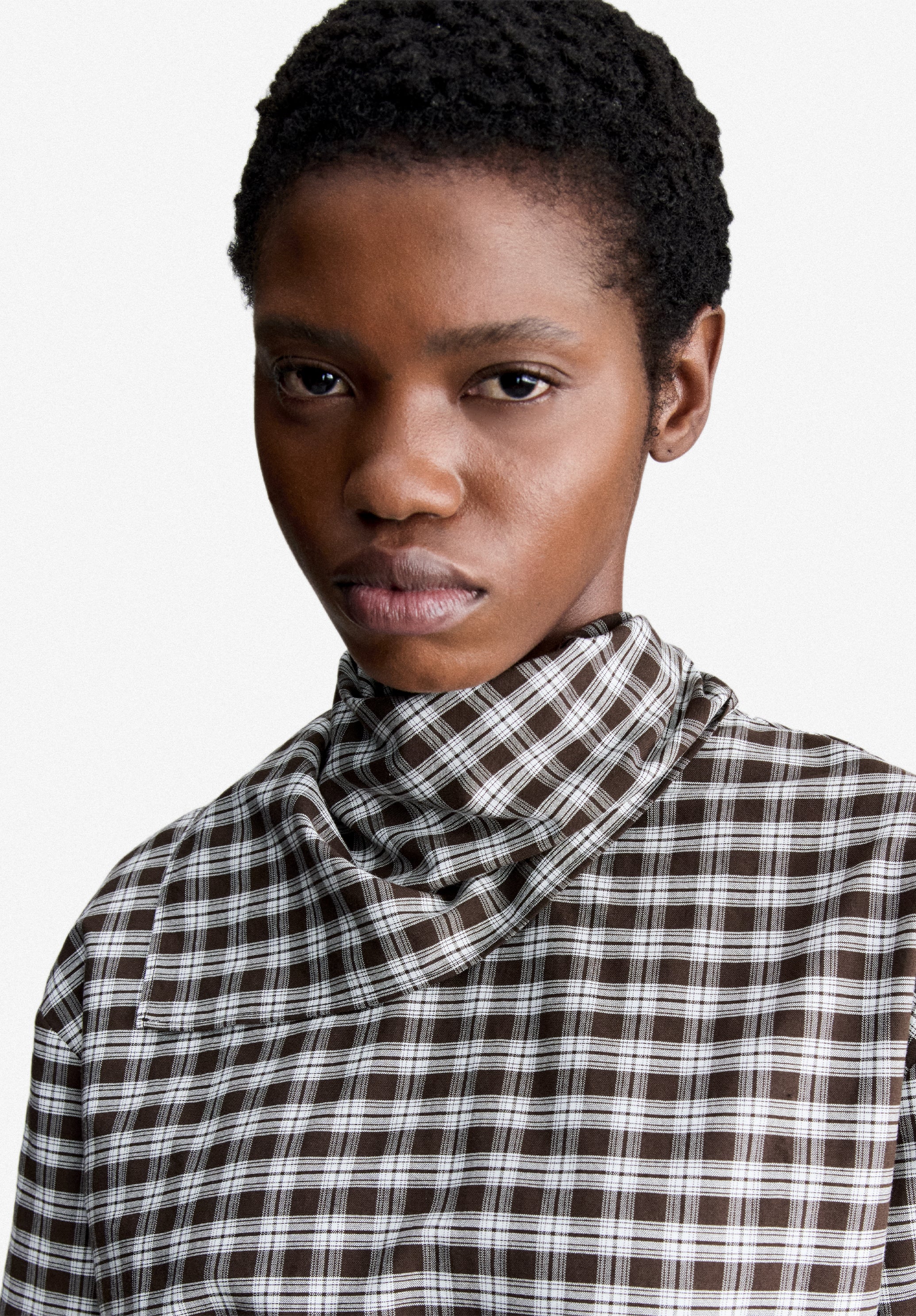 A.P.C. Bluse mit Schluppenkragen Bluse 38 Bio-Baumwolle