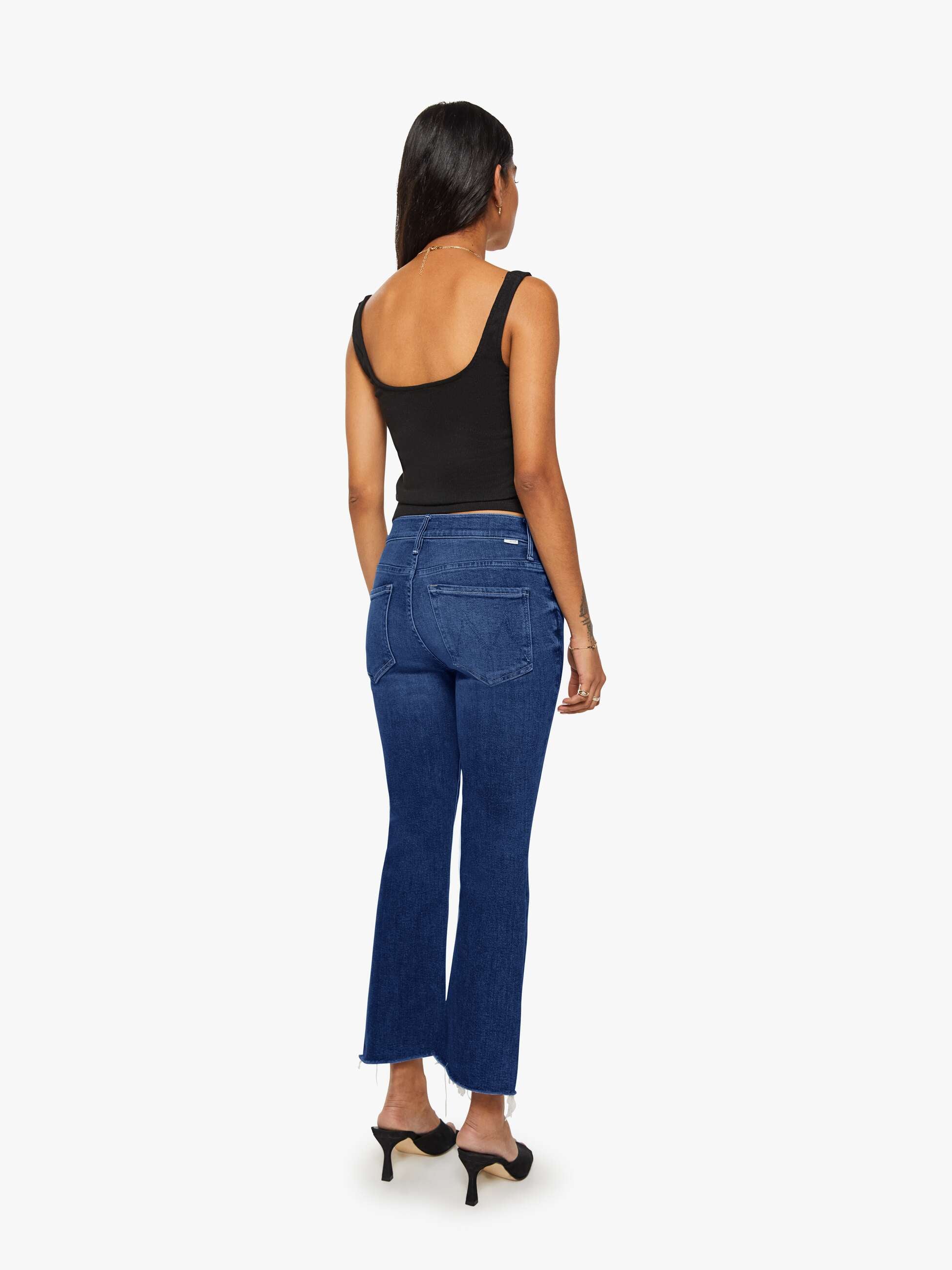 Mother Denim The Lil Insider Crop Step Fray Jeans Off Limits