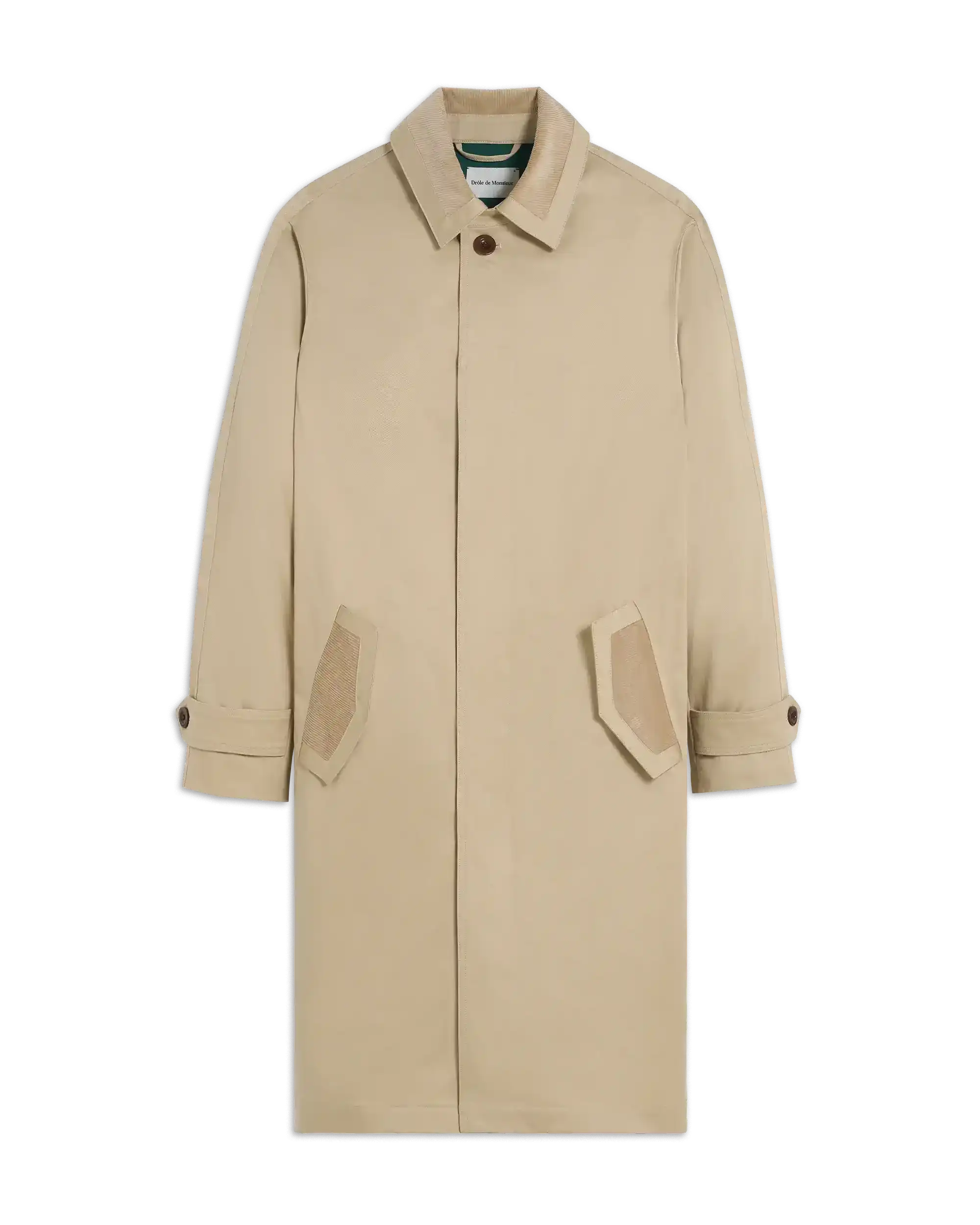 Drôle De Monsieur Le Trench Trenchcoat Beige Baumwolle Gabardine