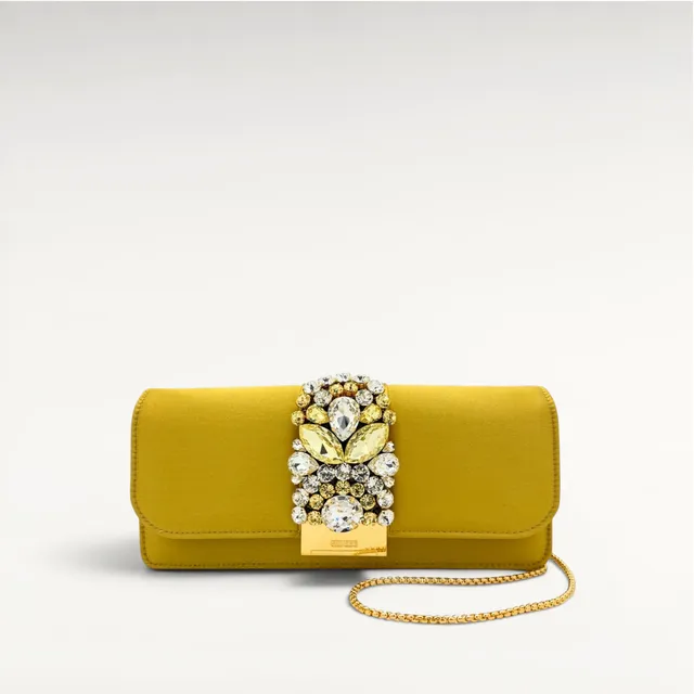 Gedebe Cliky Long Clutch Abendtasche Satin lang