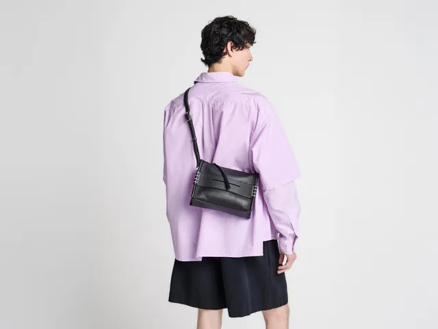 J.W.Anderson Messenger Loafer Bag Schwarz Leder Small