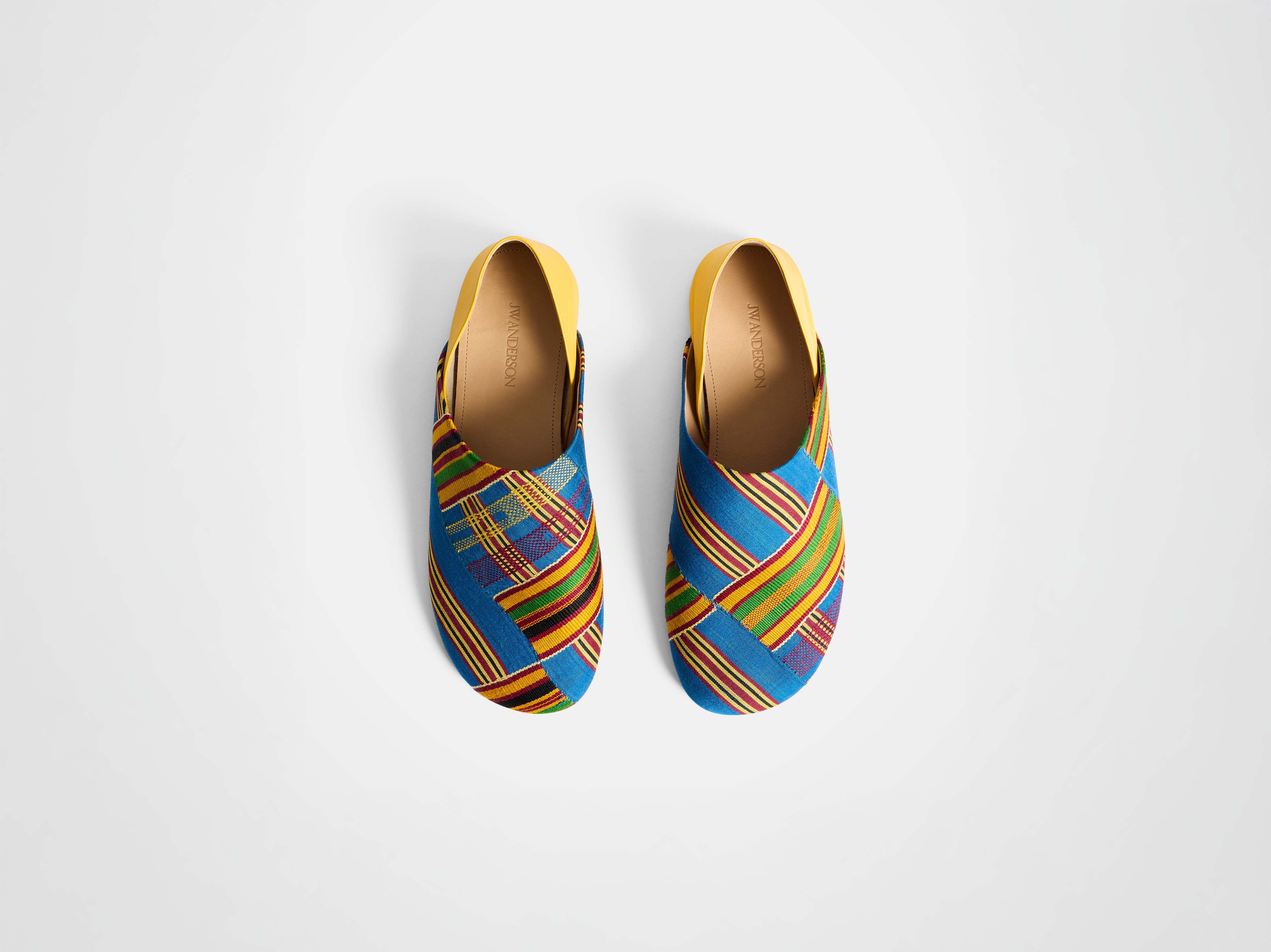 J.W.Anderson Slipper Mules Herren Gelb Multi Jacquard