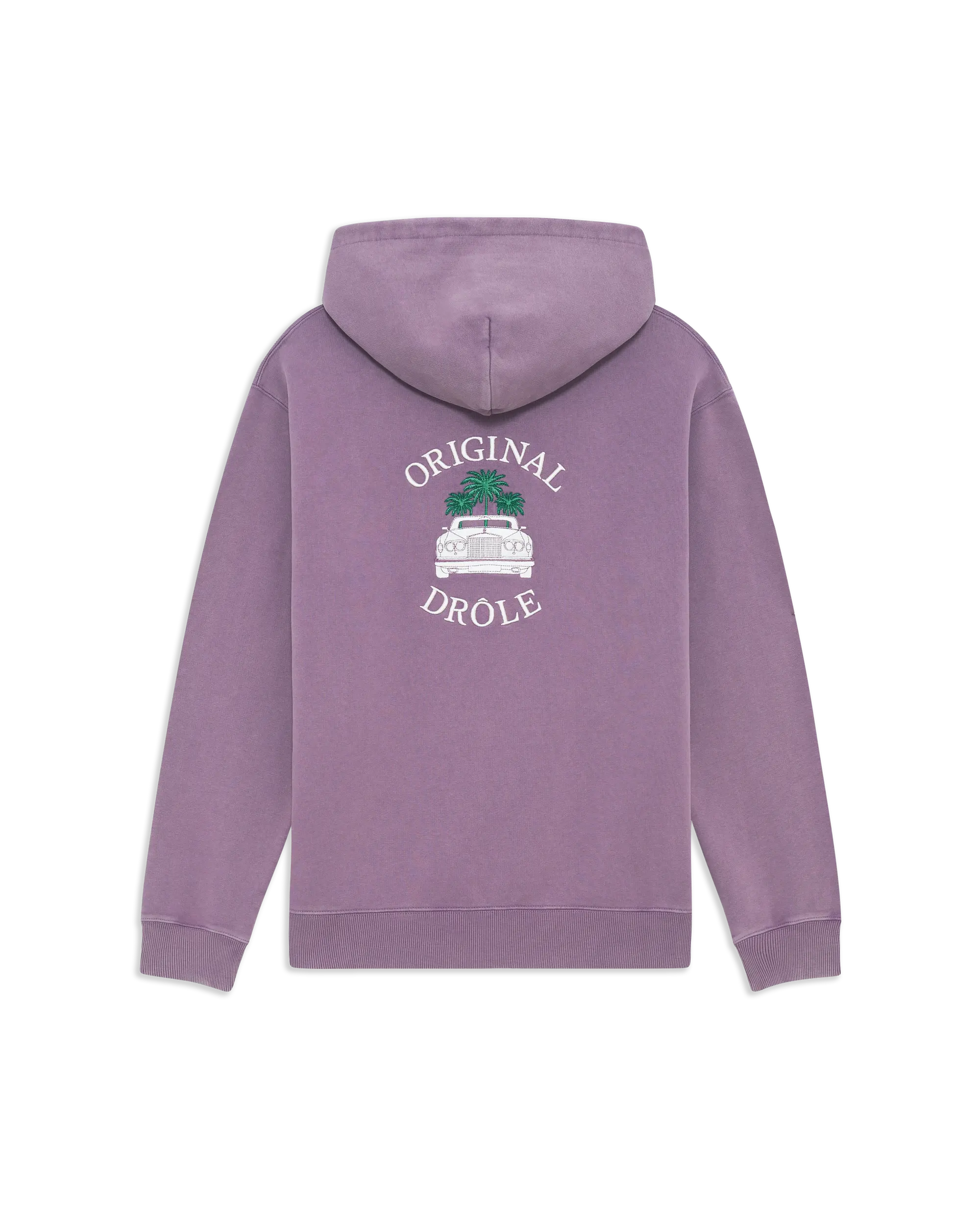 Drôle De Monsieur Washed Drôle Car Palms Hoodie Lila Baumwolle