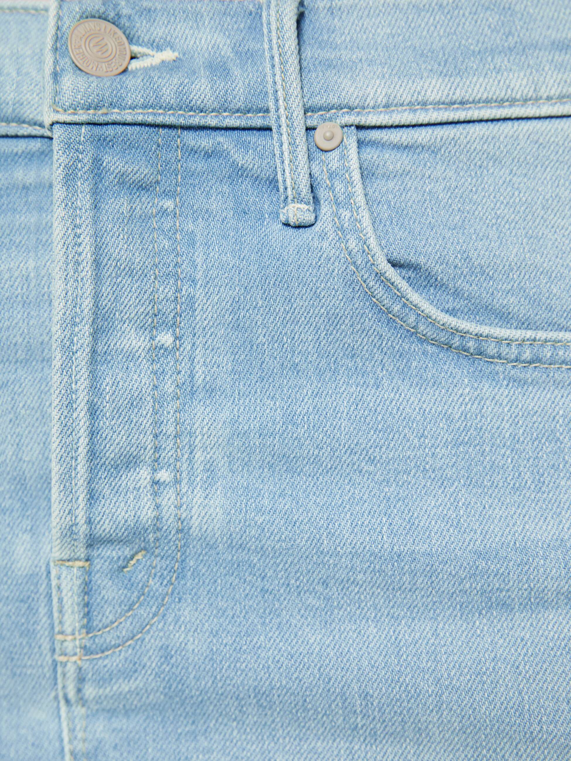 Mother The Vagabond Mini Jeansrock Sauced By Six Hellblau
