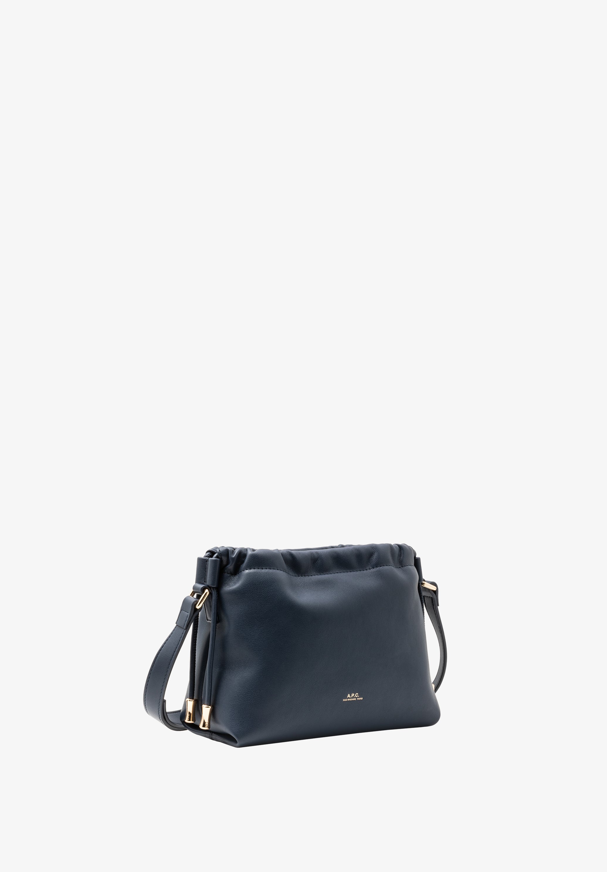 A.P.C. Ninon Mini Umhängetasche blau 22x17