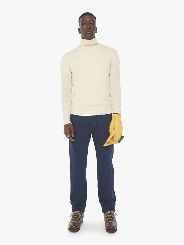 Mother The Bronco Prep Herren Jeans Navy Baumwolle
