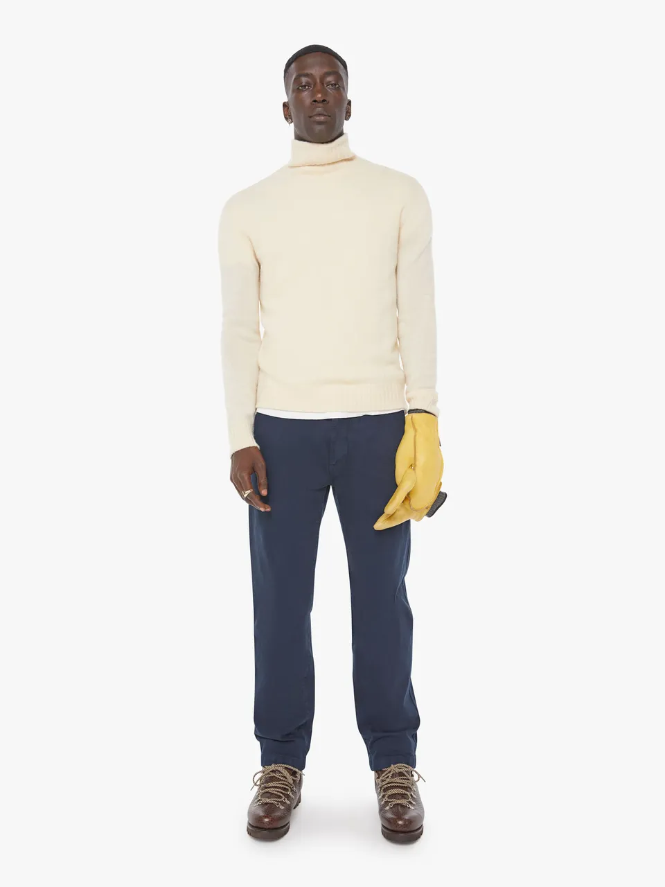 Mother The Bronco Prep Herren Jeans Navy Baumwolle
