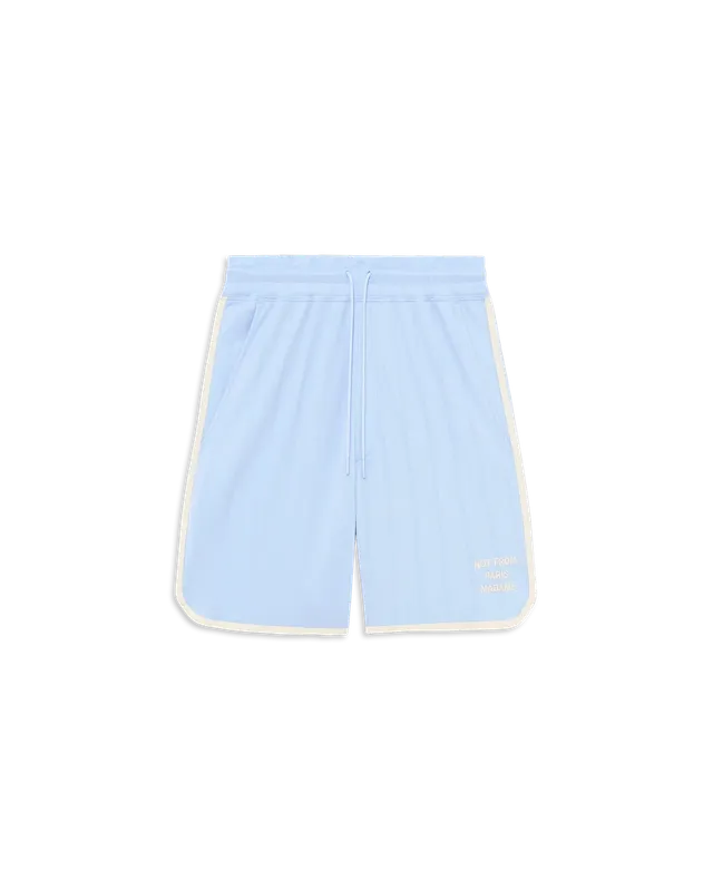 Drôle De Monsieur Slogan Short Hellblau Baumwollmischung