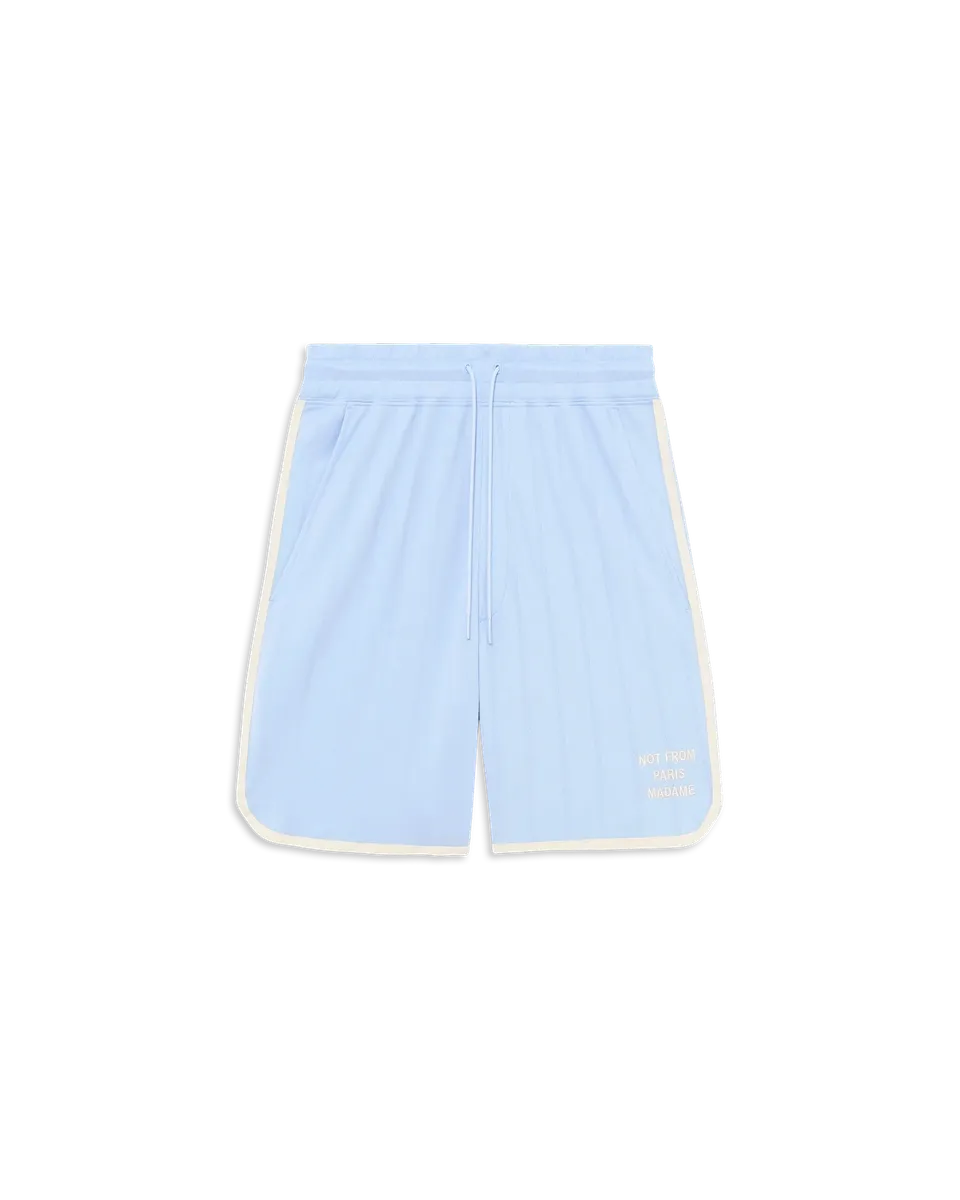 Drôle De Monsieur Slogan Short Hellblau Baumwollmischung