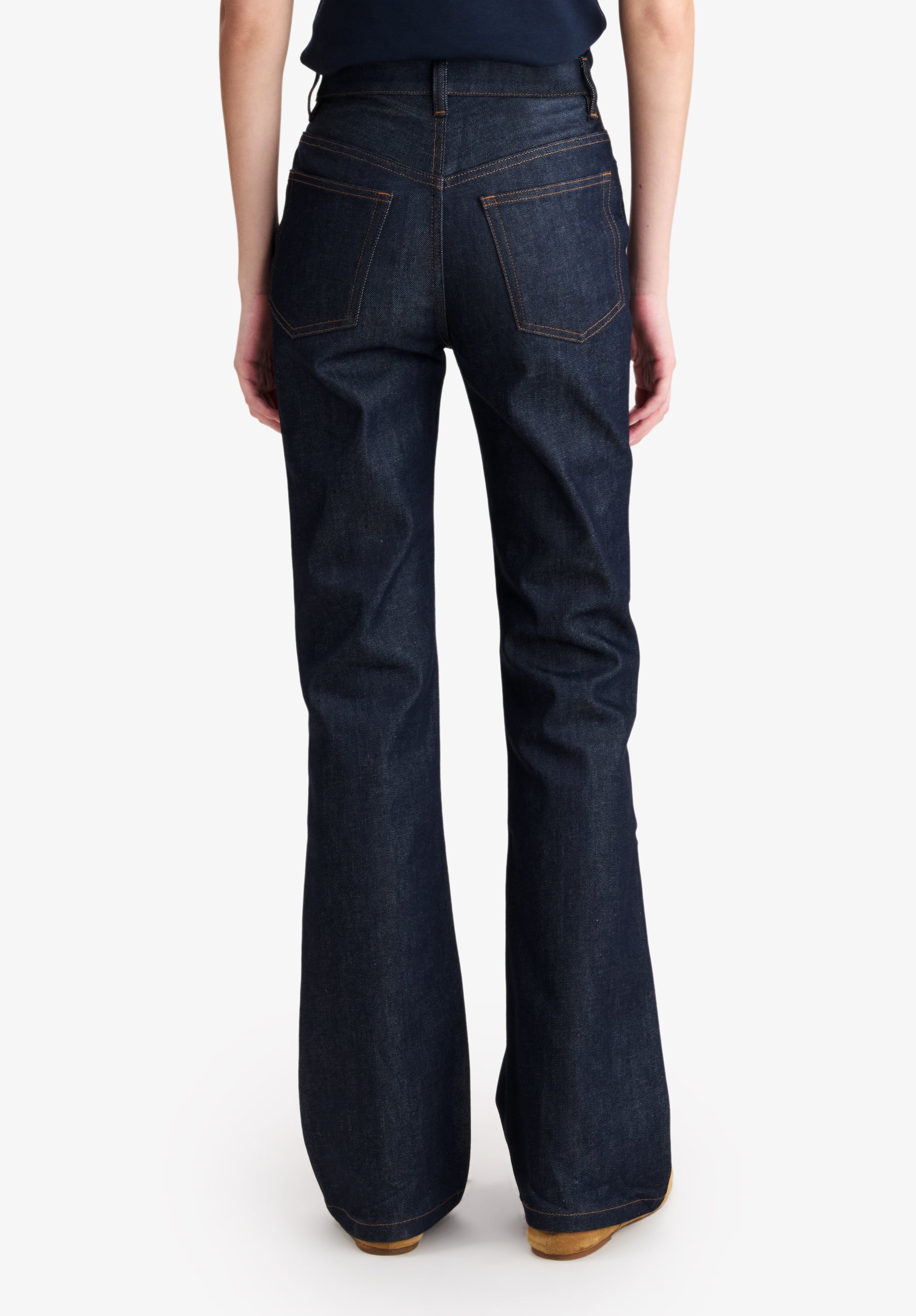A.P.C. Romy Jeans Damen gerade mittelhoch Japan-Denim