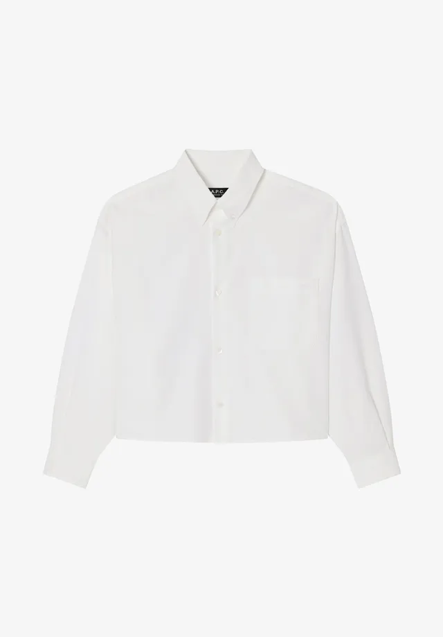 A.P.C. Shirts Overshirts Oxford Hemd weiss Bio-Baumwolle