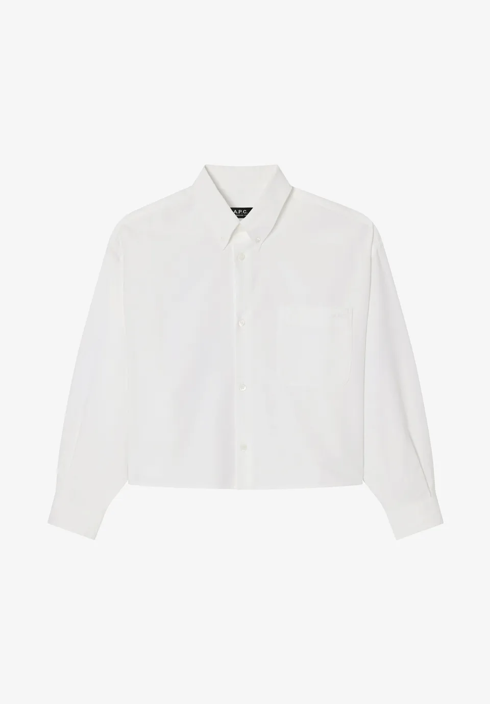 A.P.C. Shirts Overshirts Oxford Hemd weiss Bio-Baumwolle