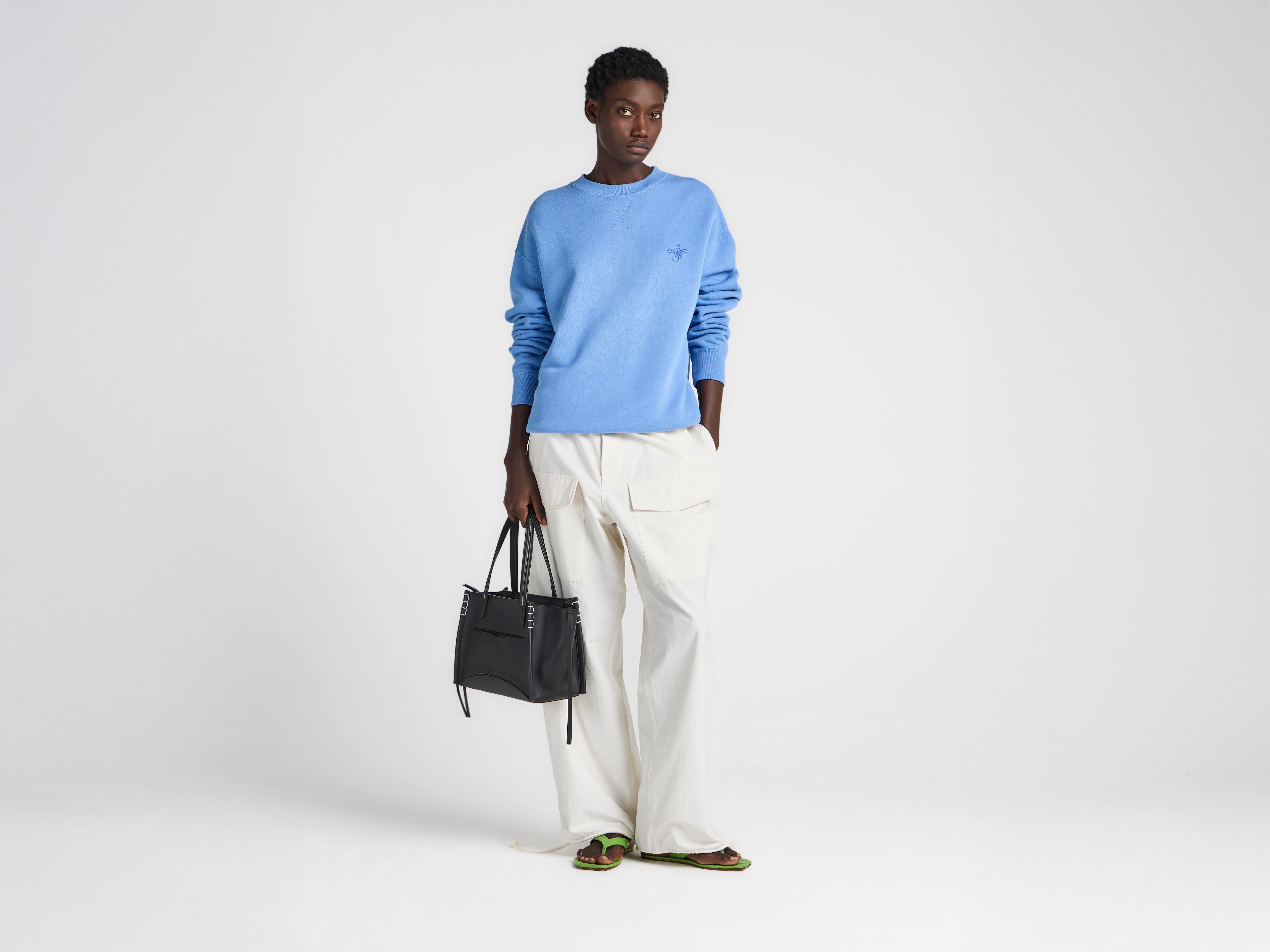 J.W.Anderson Ribbon Anchor Sweatshirt Washed Blue