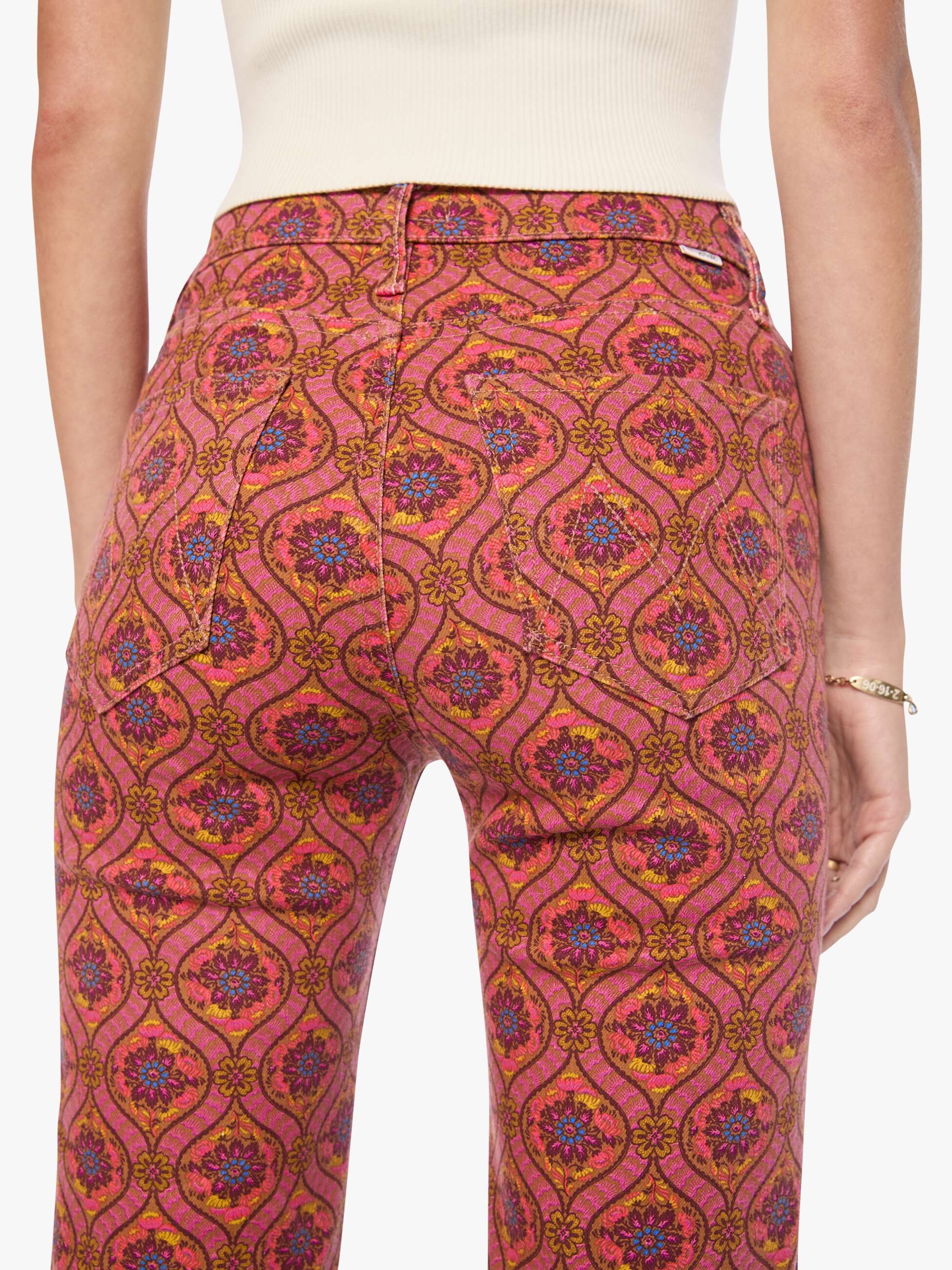 Mother Denim The Kick It Jeans Antivenom Print High-Rise