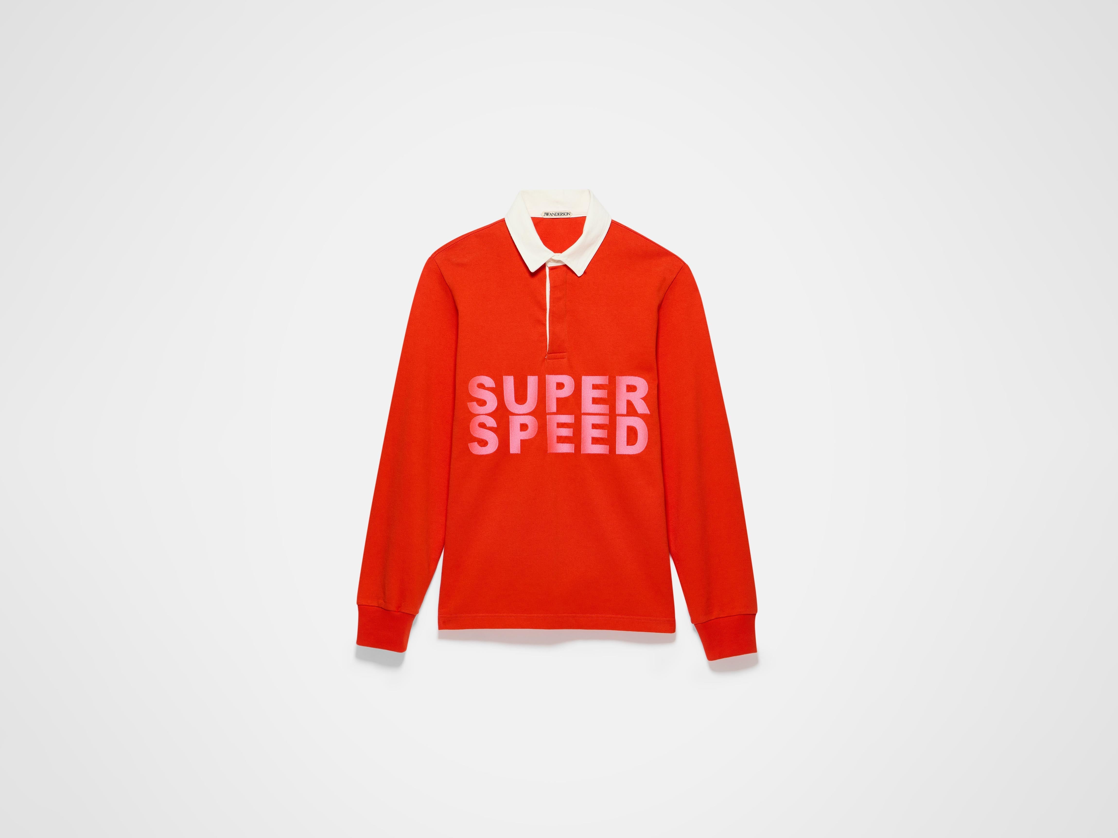 J.W.Anderson Super Speed Rugby Polo Top Rot Jersey