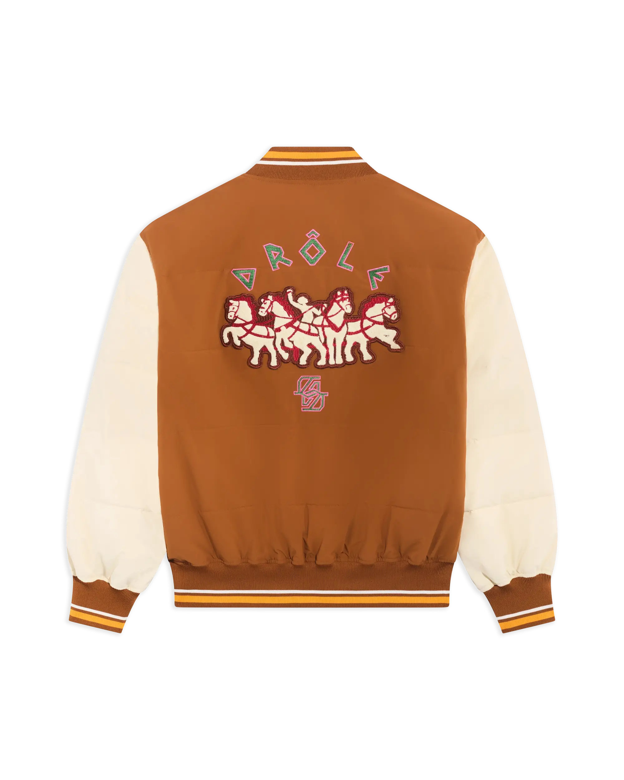Drôle De Monsieur Horses Puffer Jacket braun Polyester