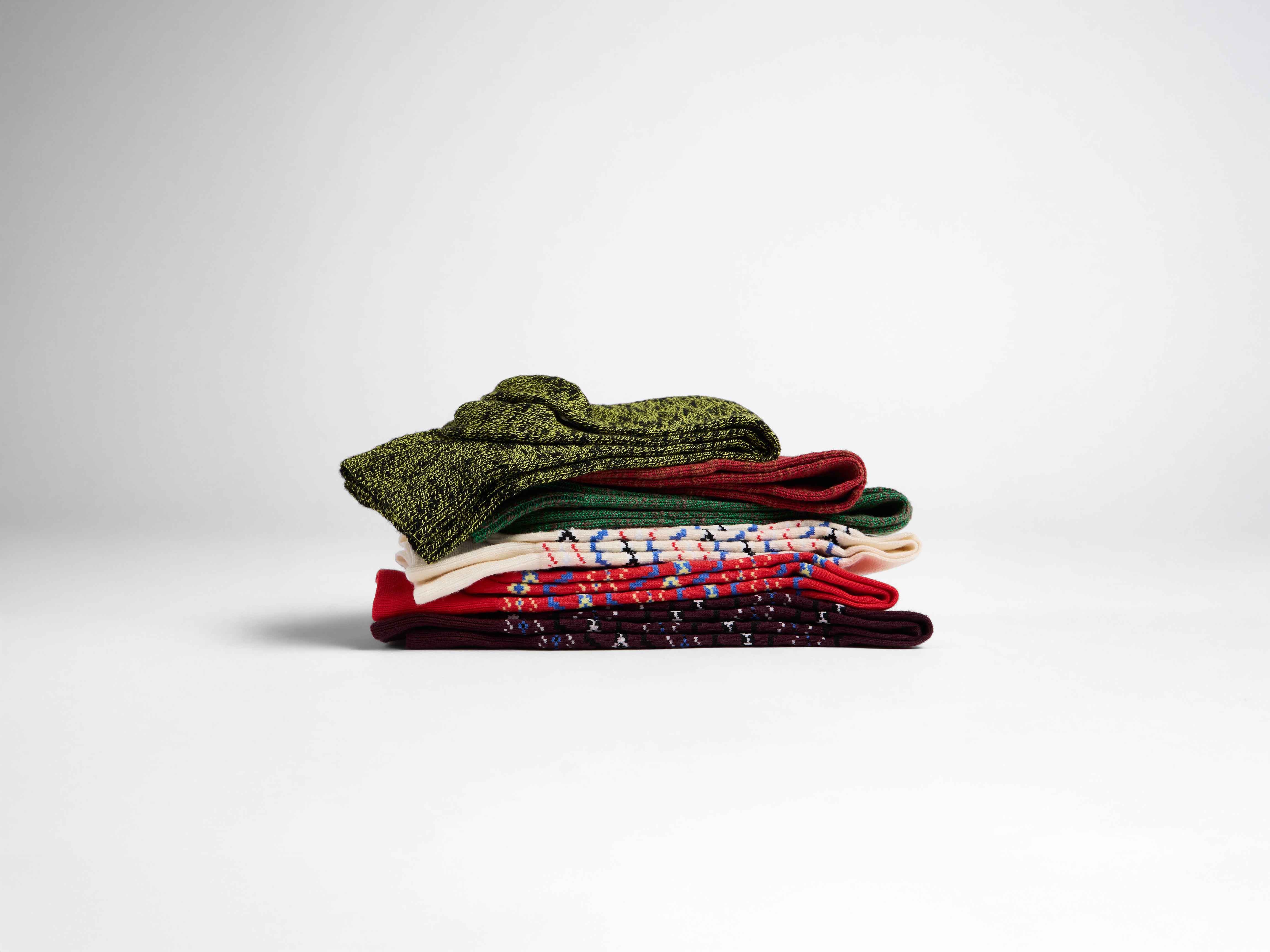 J.W.Anderson Fairisle Socken Schwarz Jacquard