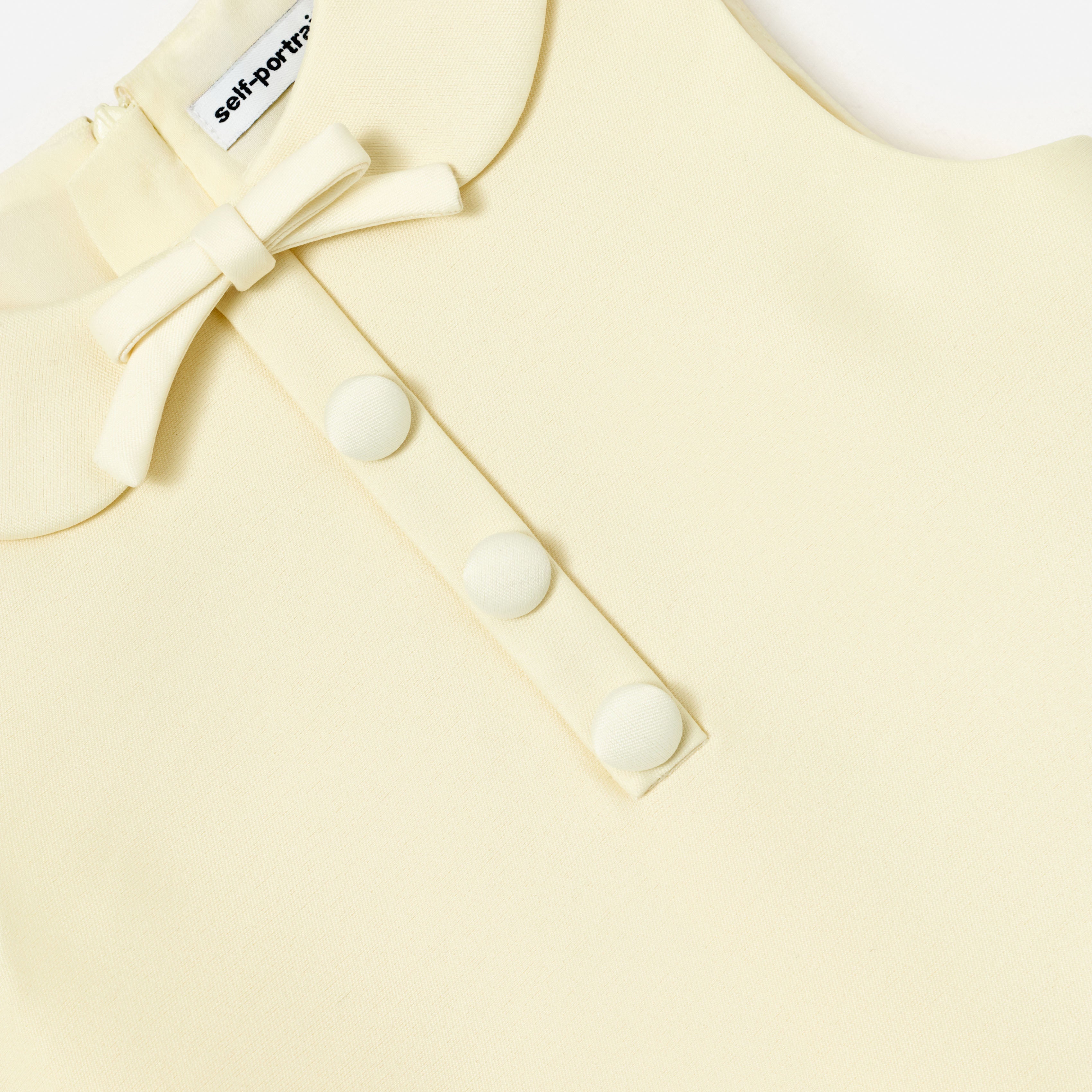 Self-Portrait Yellow Taffeta Shift Kinderkleid Gelb 6-7
