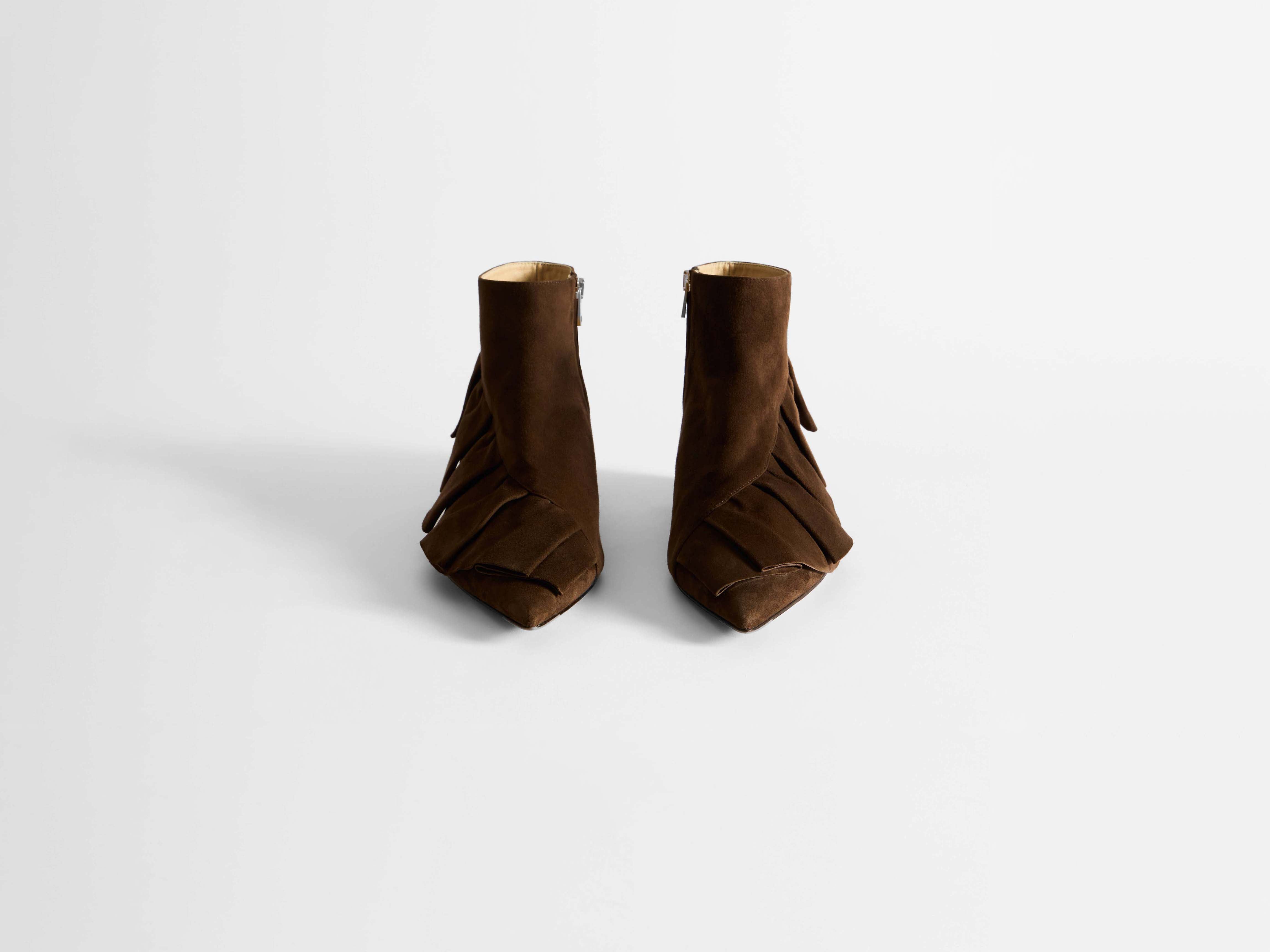 J.W.Anderson Shoes Ruffle Boots Stiefel Braun Ziegenleder