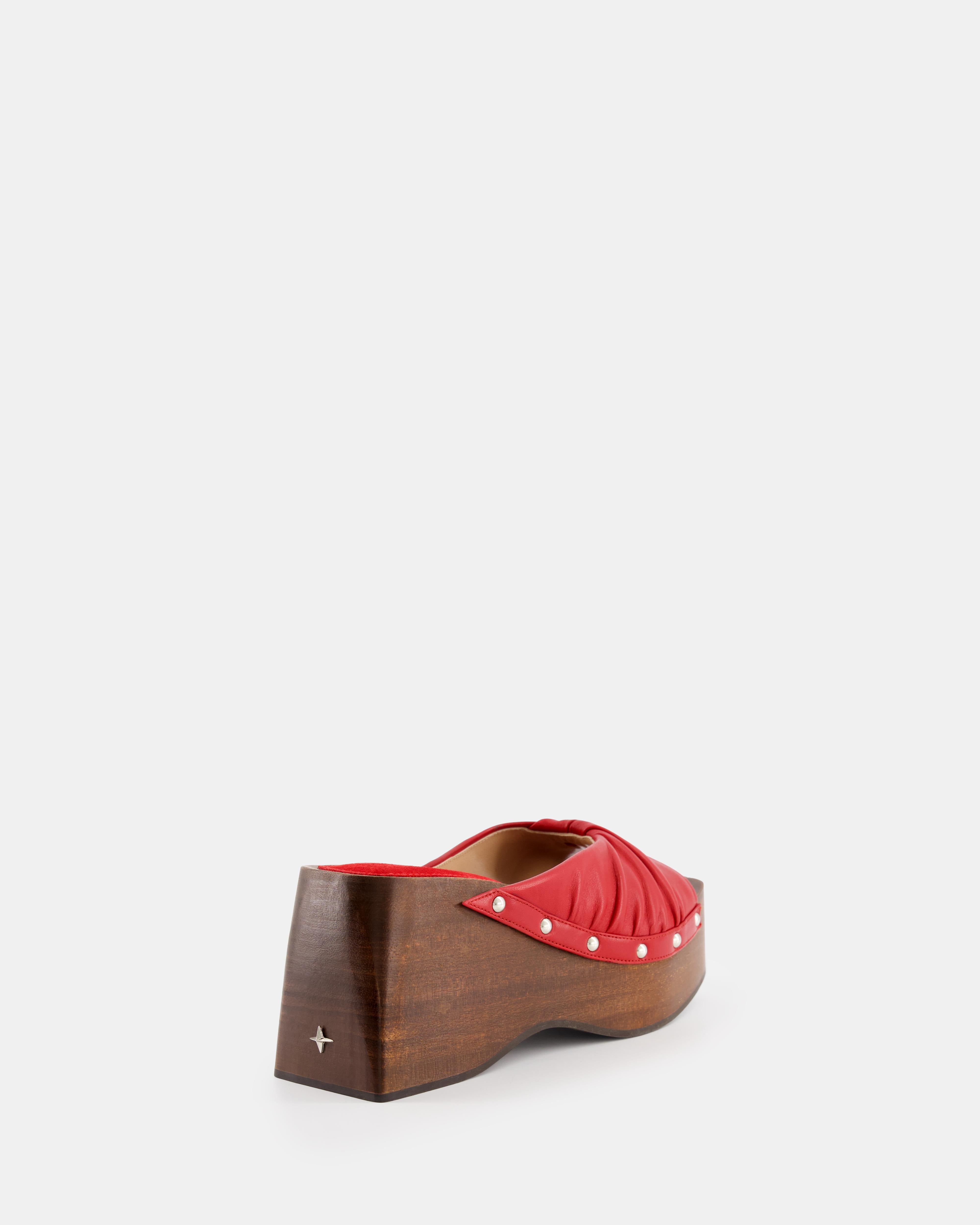 Nodaleto Bulla Mellow Wedge Clog Midnight Red 8 cm