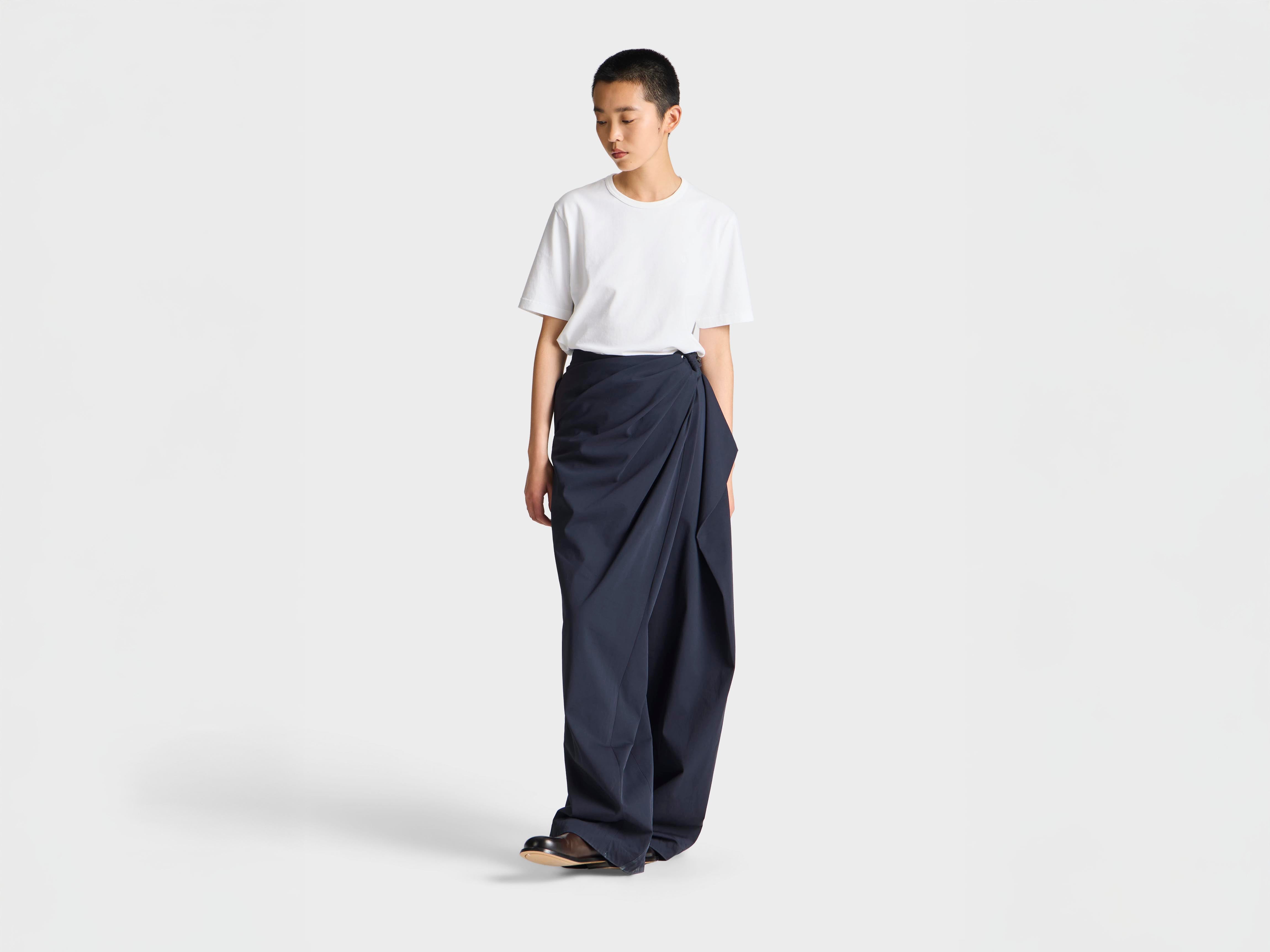 J.W. Anderson Twist Trousers Damen Hose Navy Baumwolle