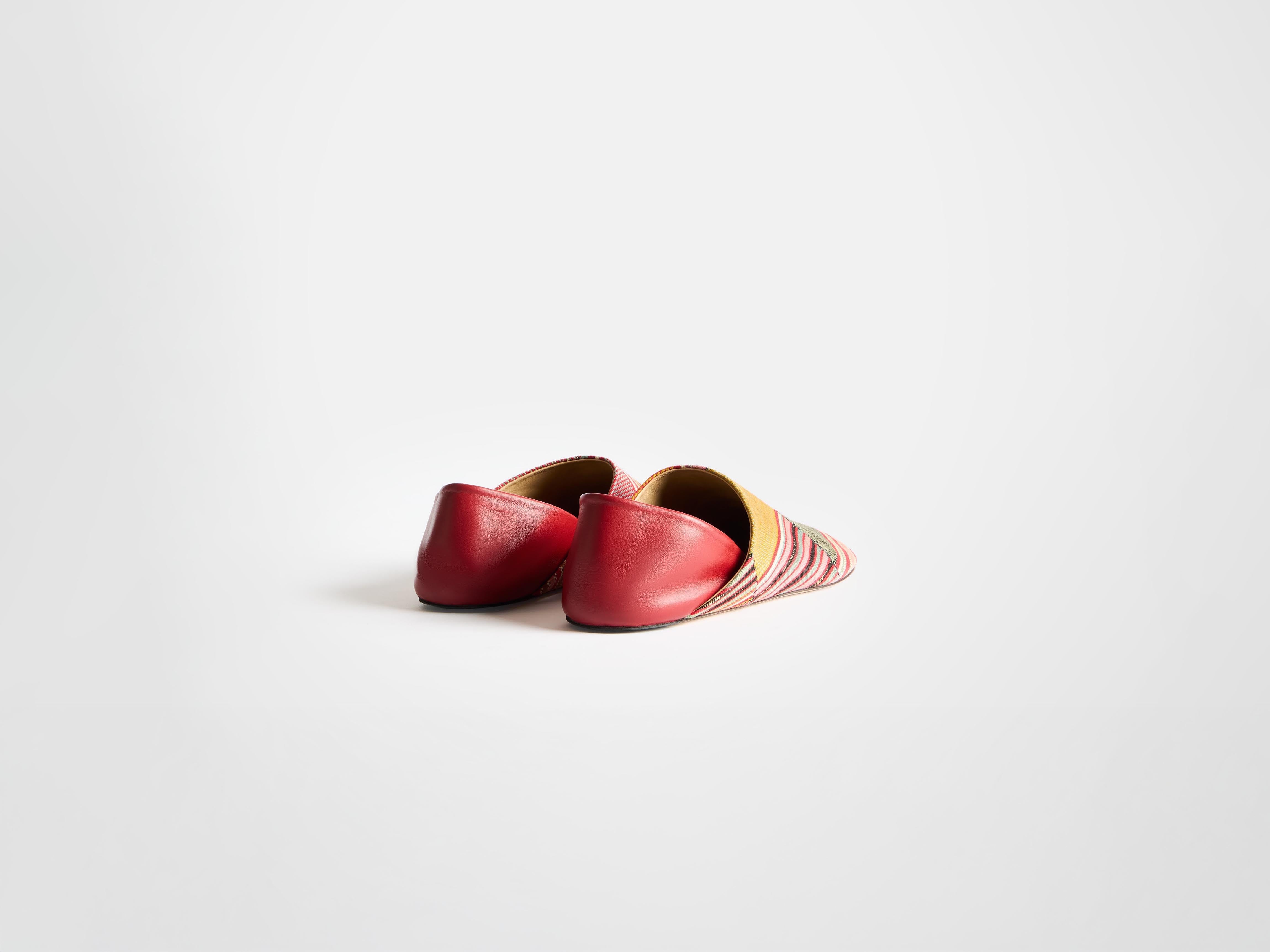 J.W.Anderson Slipper Mules Herren rot multi Jacquard
