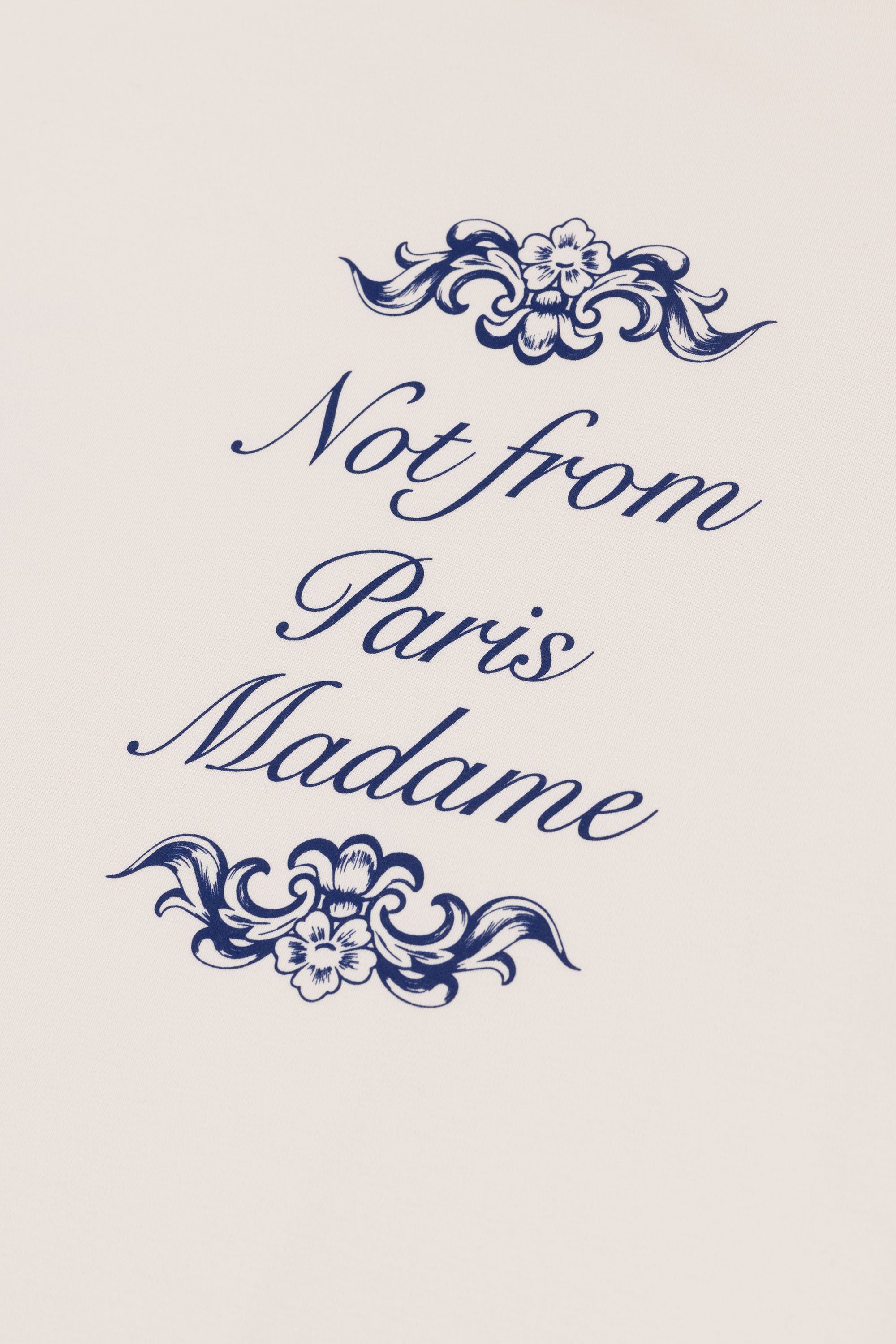 Drôle De Monsieur Le T-Shirt Slogan Ornements T-Shirt Weiß
