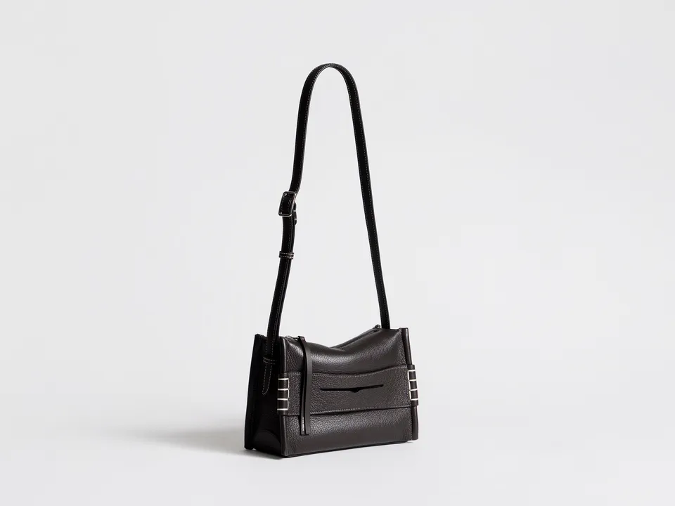 J.W. Anderson Loafer Tasche Small schokobraun Leder