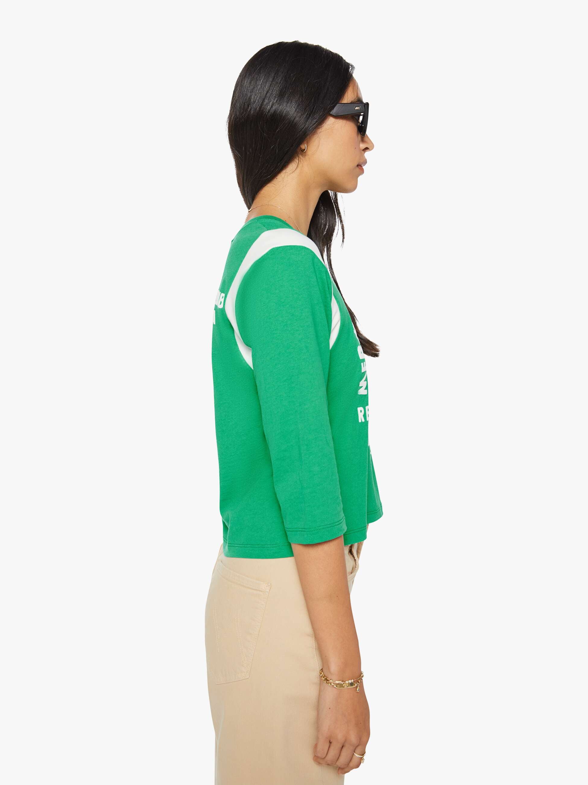 Mother Better Half Insert T-Shirt Mermaid Swim Club grün Baumwolle