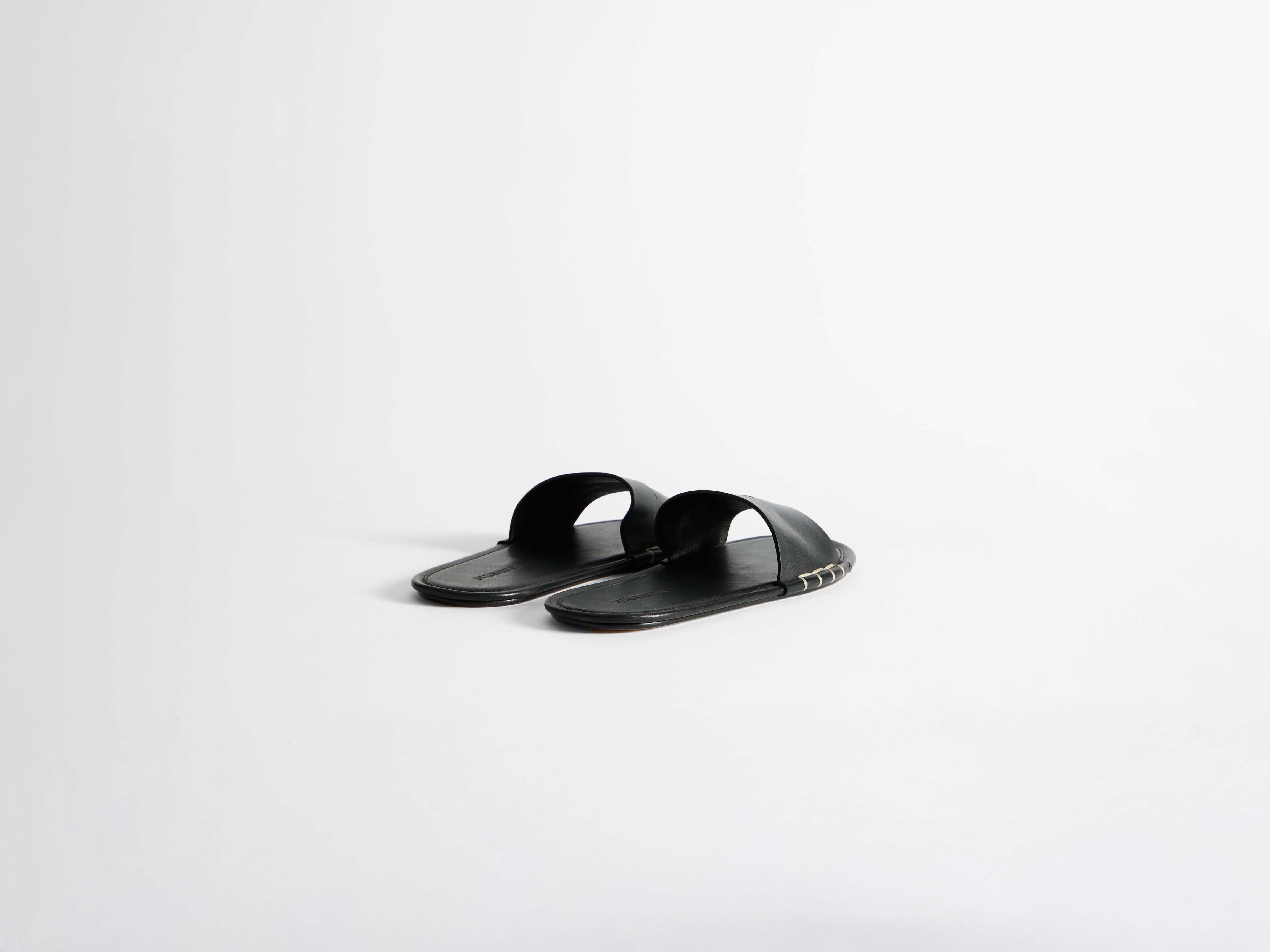 J.W.Anderson Loafer Slides Schuhe Schwarz Leder Herren