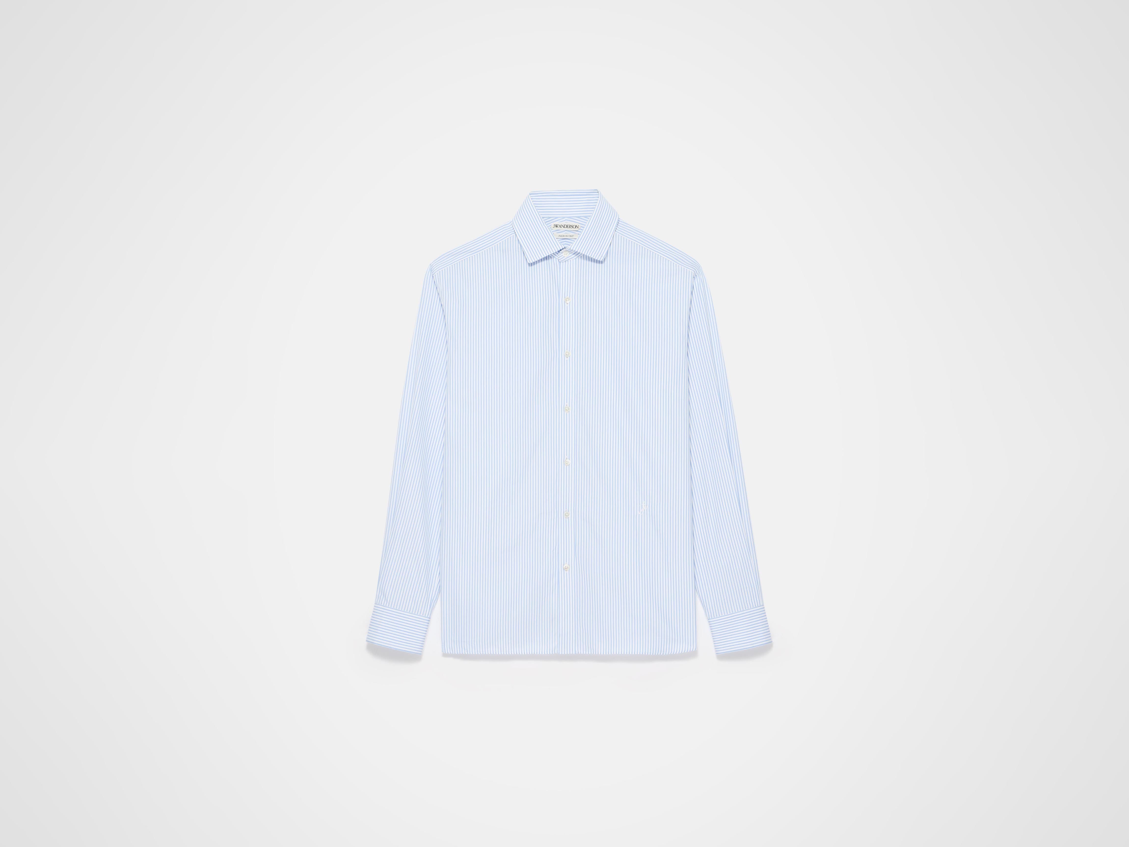 J.W.Anderson Dress Shirt Hemd Blau Weiß Poplin