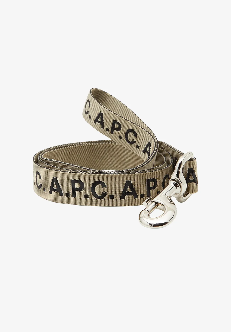 A.P.C. Toutou Hundeleine Logo Grün TU Karabiner