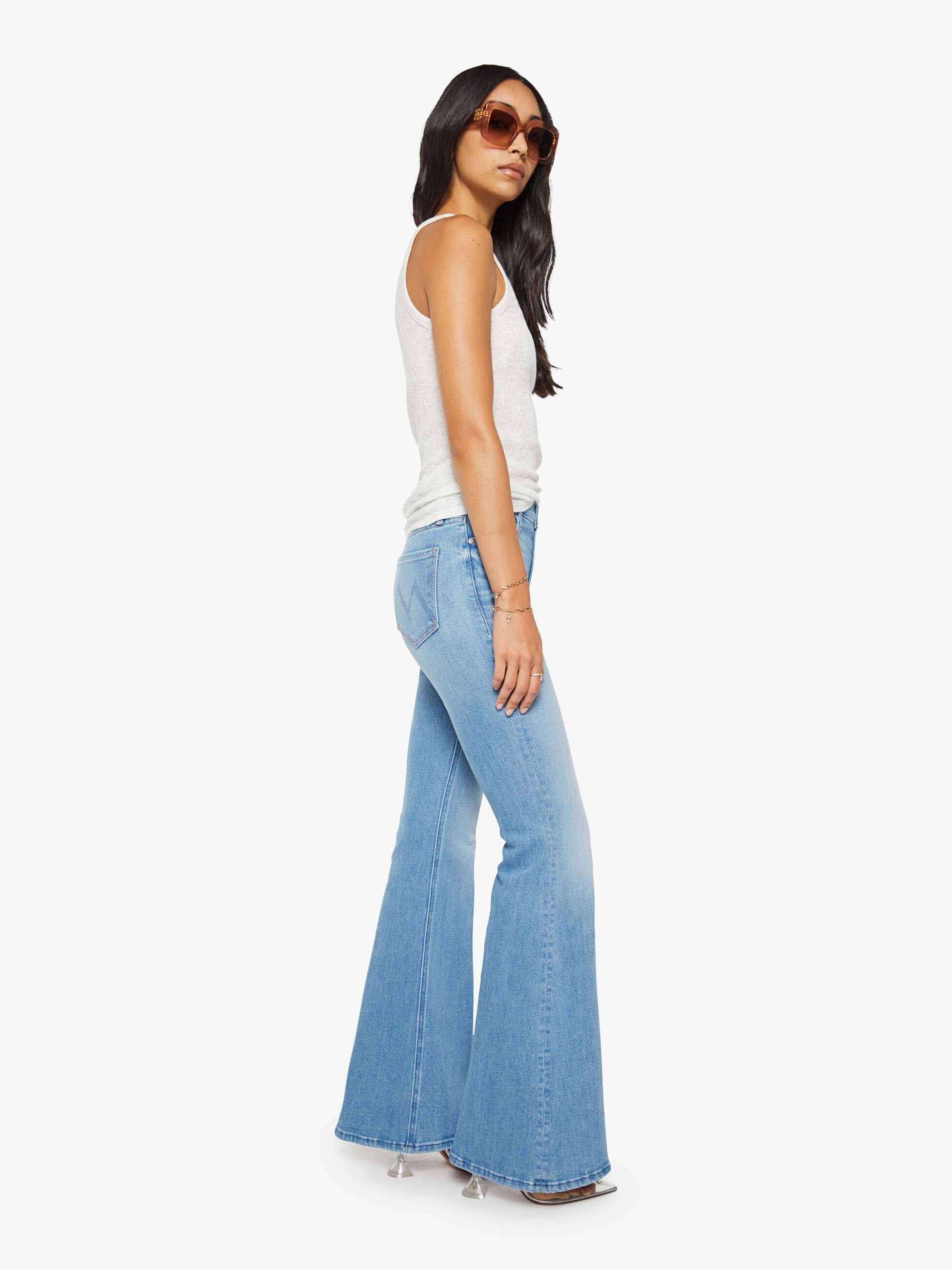 Mother The Doozy Jeans Room Service hellblau Flare