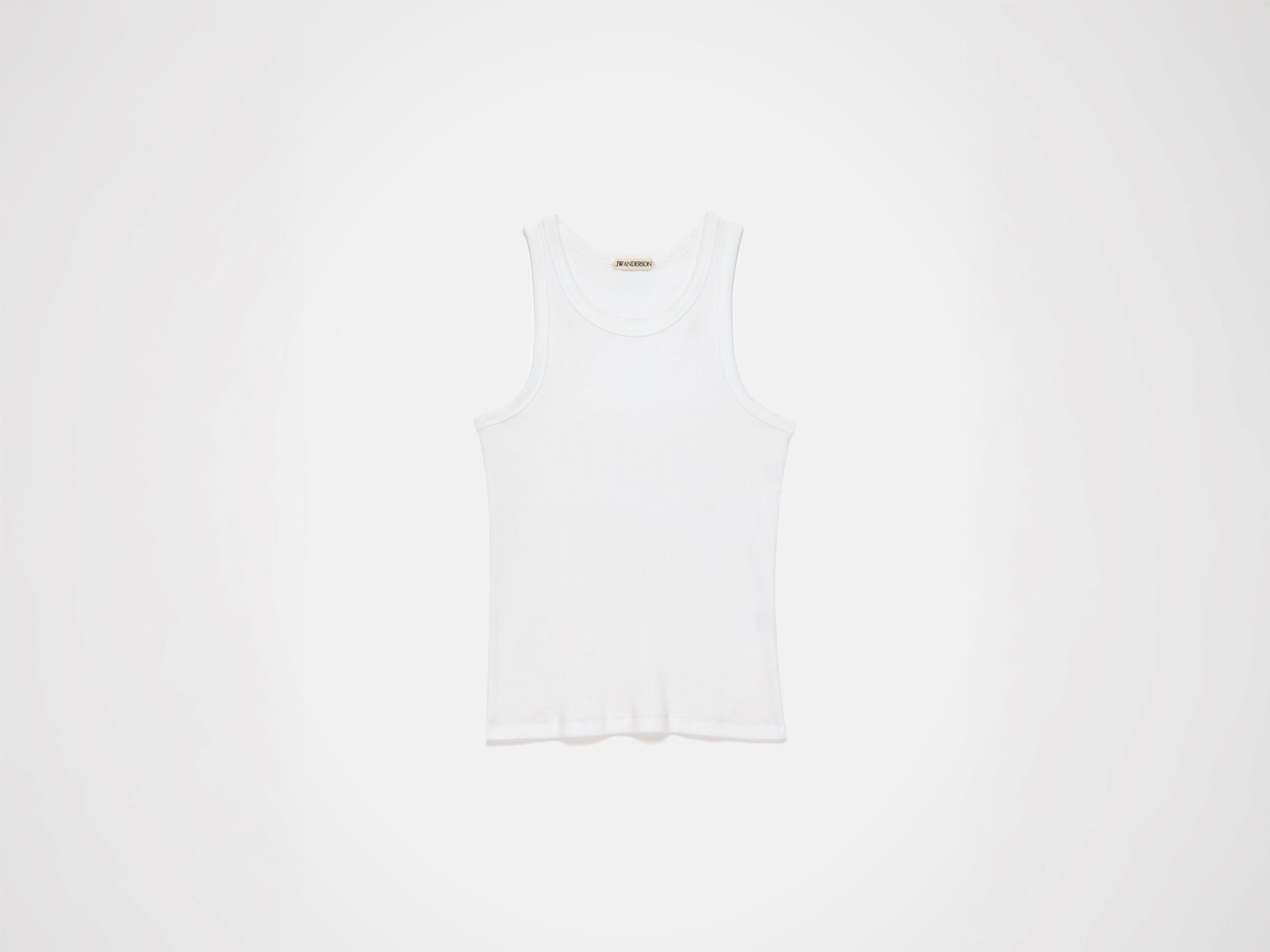 J.W.Anderson Rib Vest Tanktop Weiß Herren Slim Fit