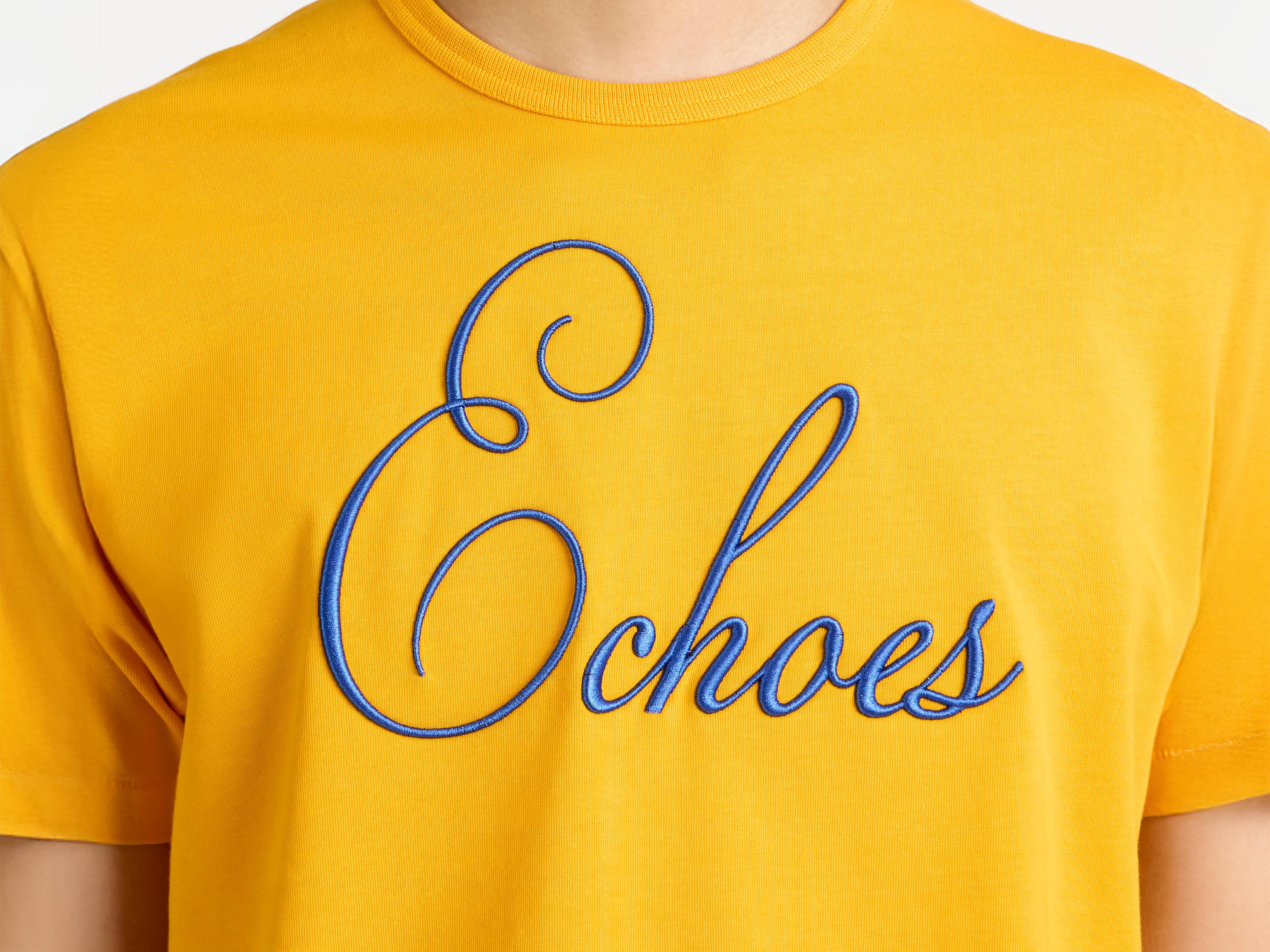 J.W.Anderson Echoes T-Shirt Herren Gold mit Stickerei