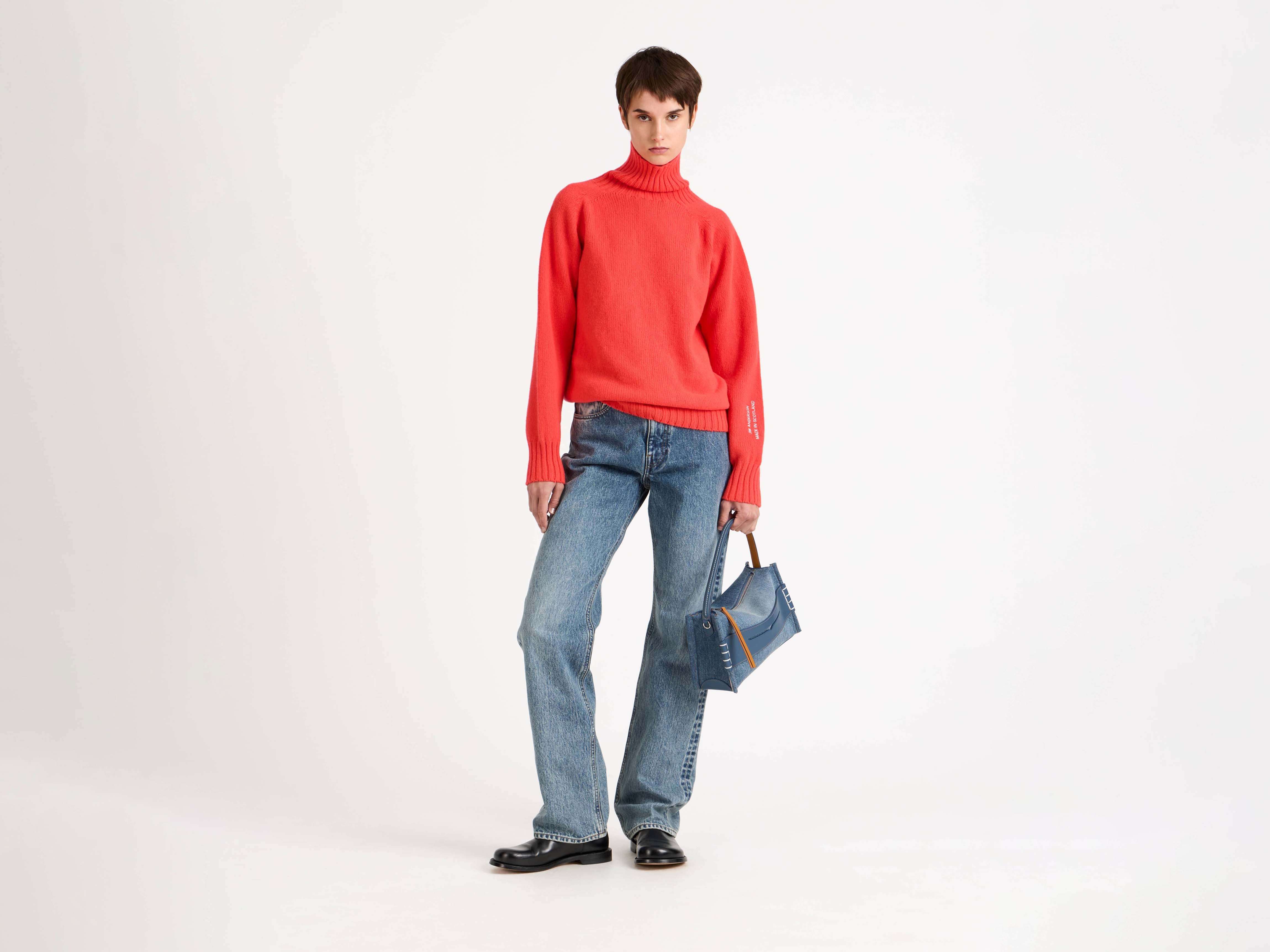 J.W.Anderson Turtleneck Jumper Strickpullover Neon Orange