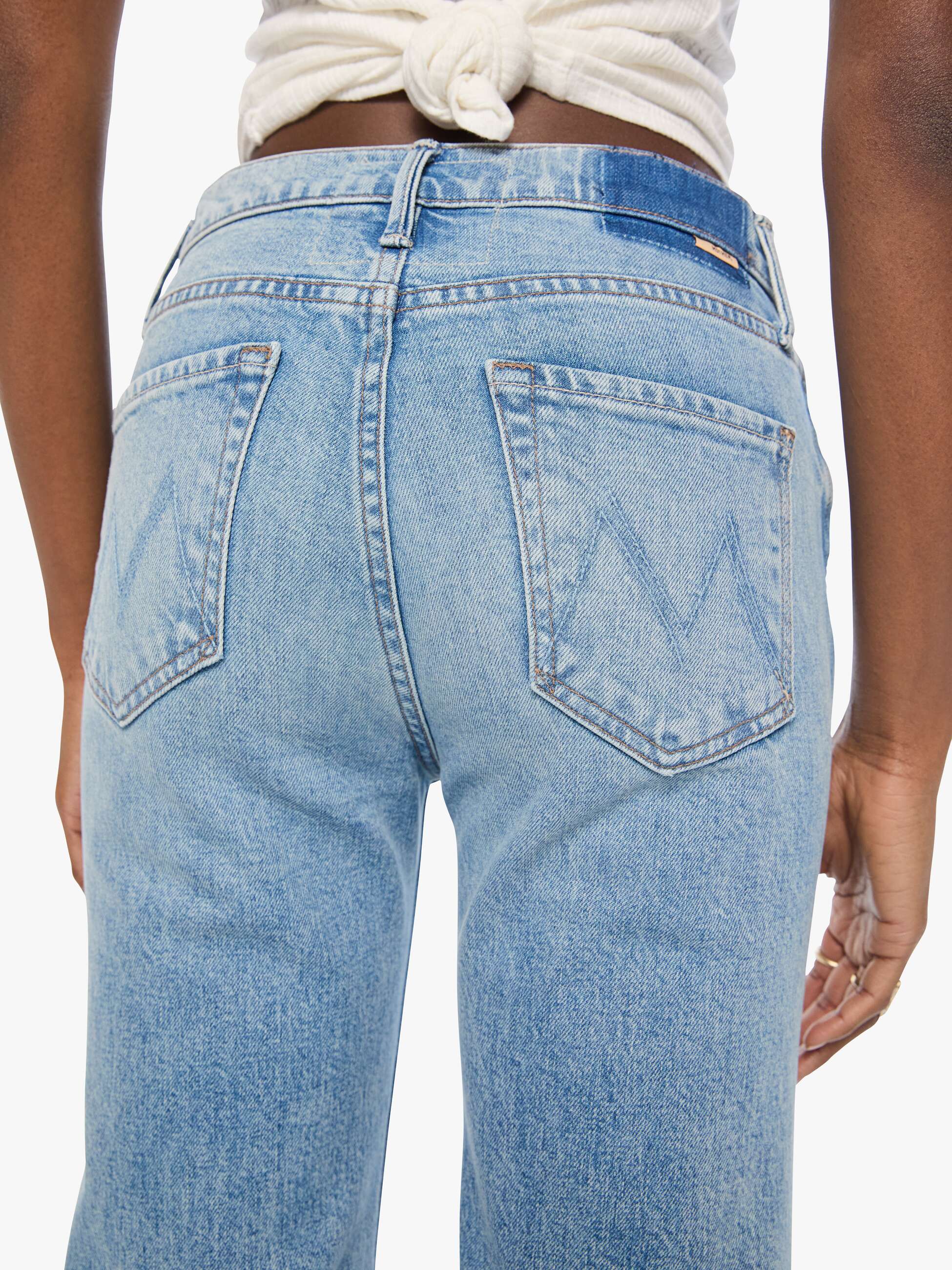 Mother The Kick It Double Sneak Jeans Finders Keepers Straight
