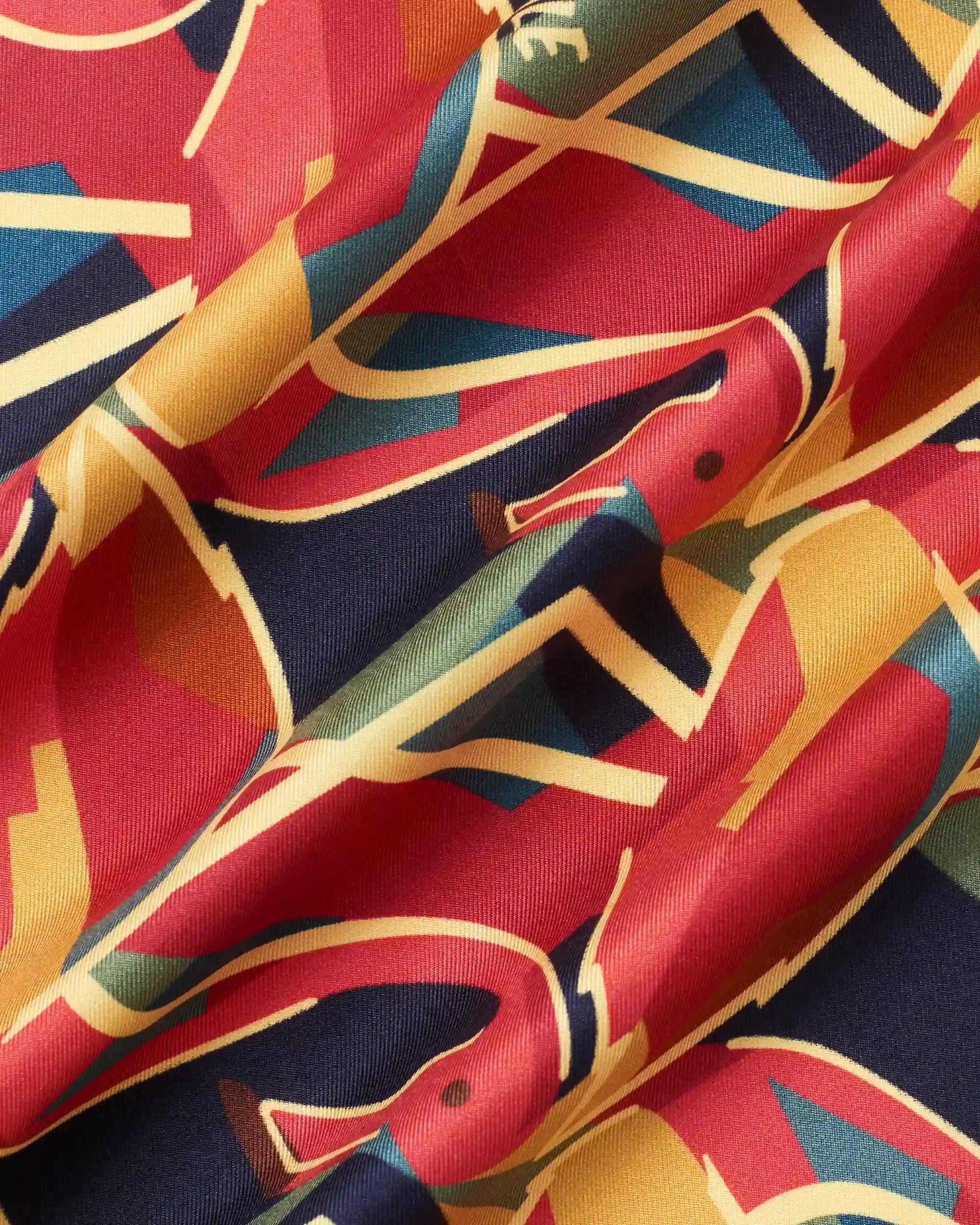 Drôle De Monsieur Flamingo Bandana Seidentuch multicolor
