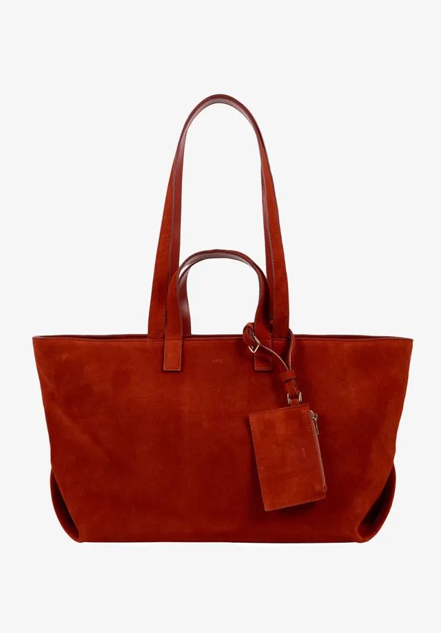 A.P.C. Drummer Tasche TU orange Kalbs-Wildleder