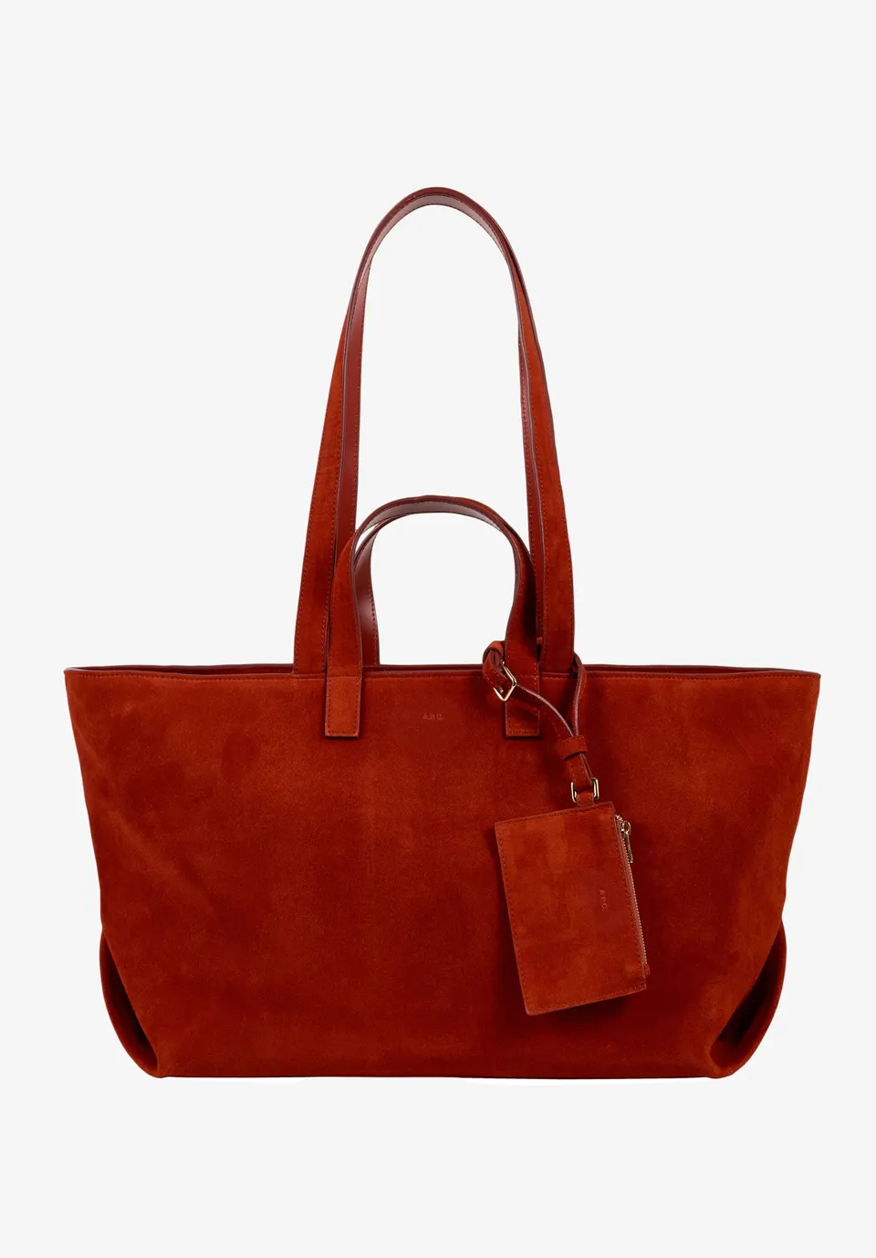 A.P.C. Drummer Tasche TU orange Kalbs-Wildleder