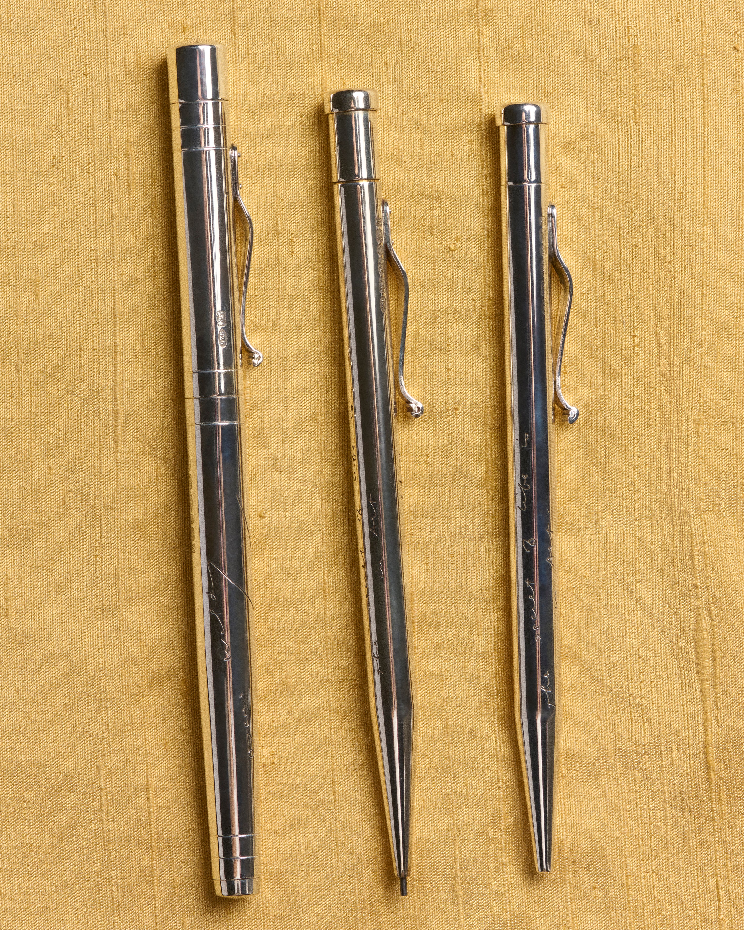 J.W.Anderson Homeware Drehbleistift Sterlingsilber Wilde Gravur