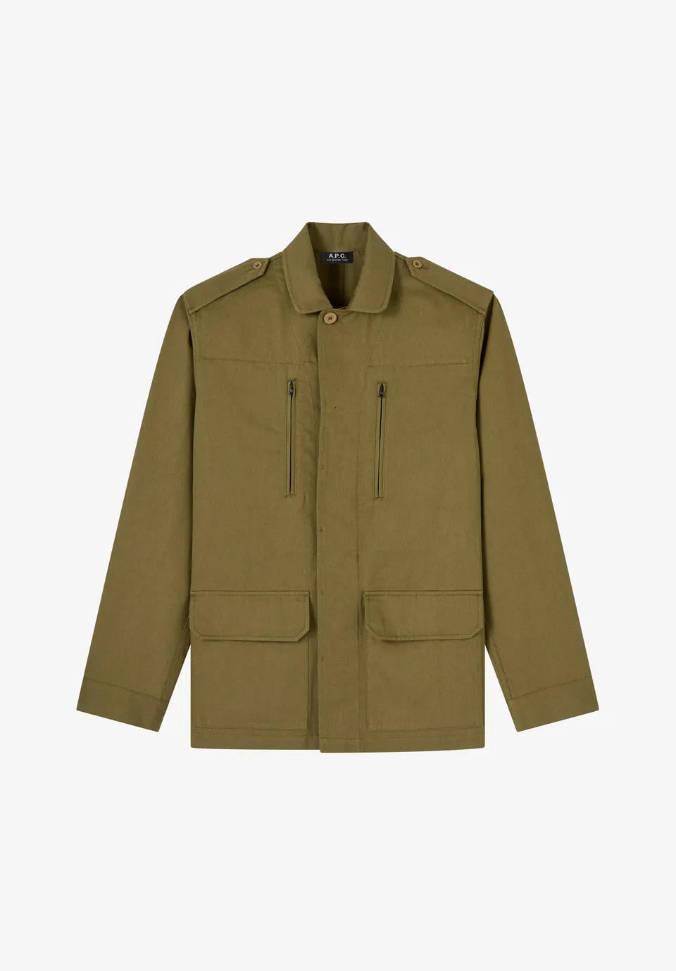 A.P.C. Military Jacke khaki Hornknöpfe