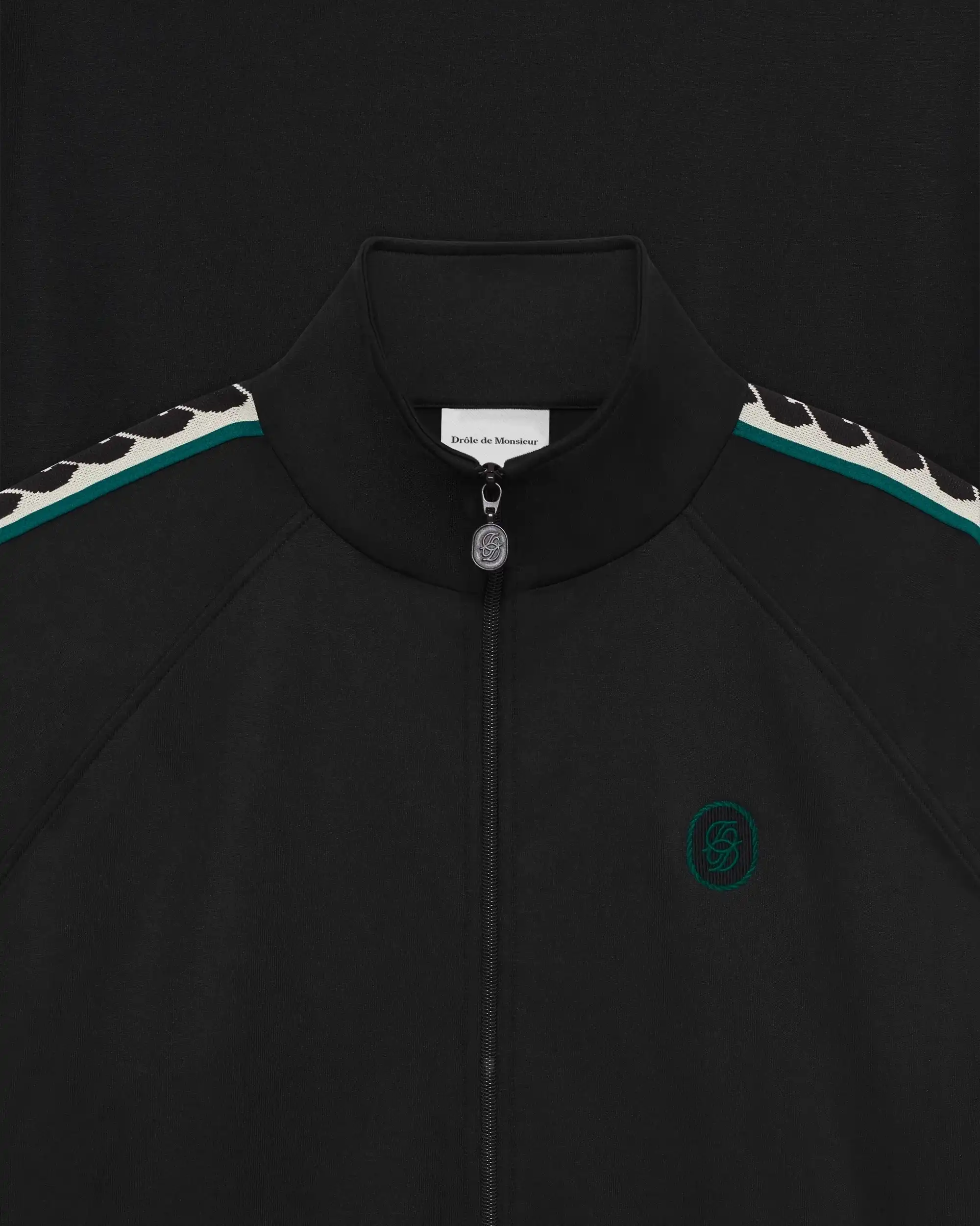 Drôle De Monsieur D Miroir Trackjacket Trackjacke Schwarz Baumwolle
