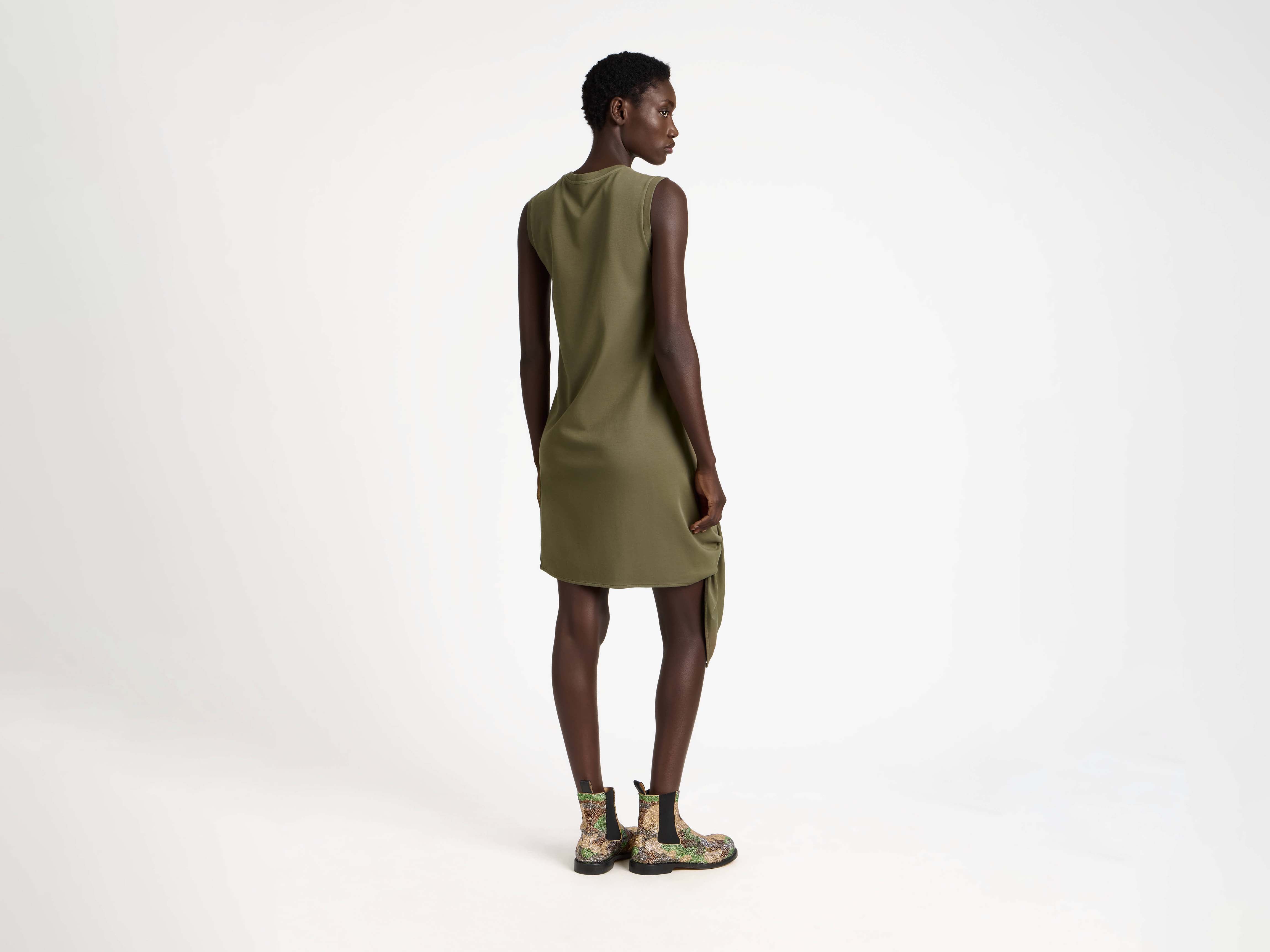 J.W.Anderson Hem Knot Kleid Damen khaki Jersey