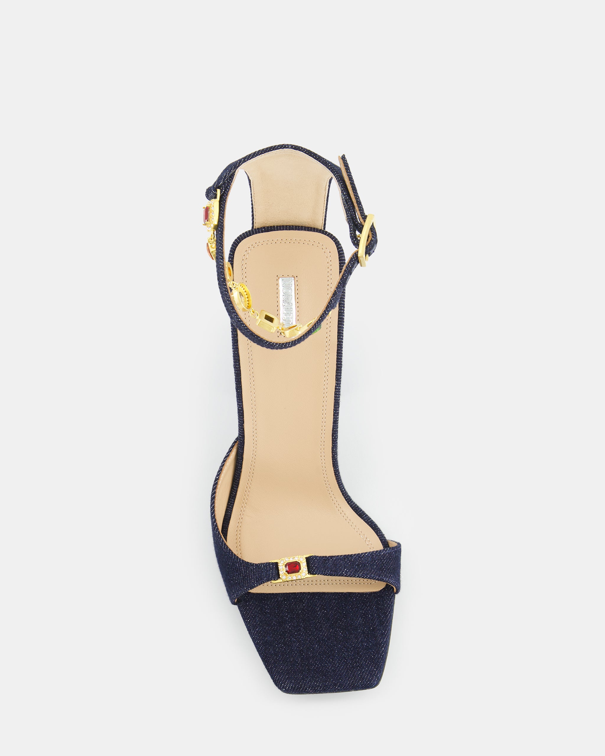 Nodaleto Nodstalgia Gemma 90 Sandaletten Dark Denim 9cm