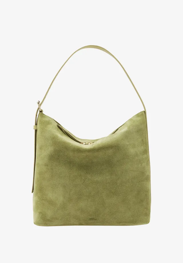 A.P.C. Vera Tasche Leder TU grün Wildleder