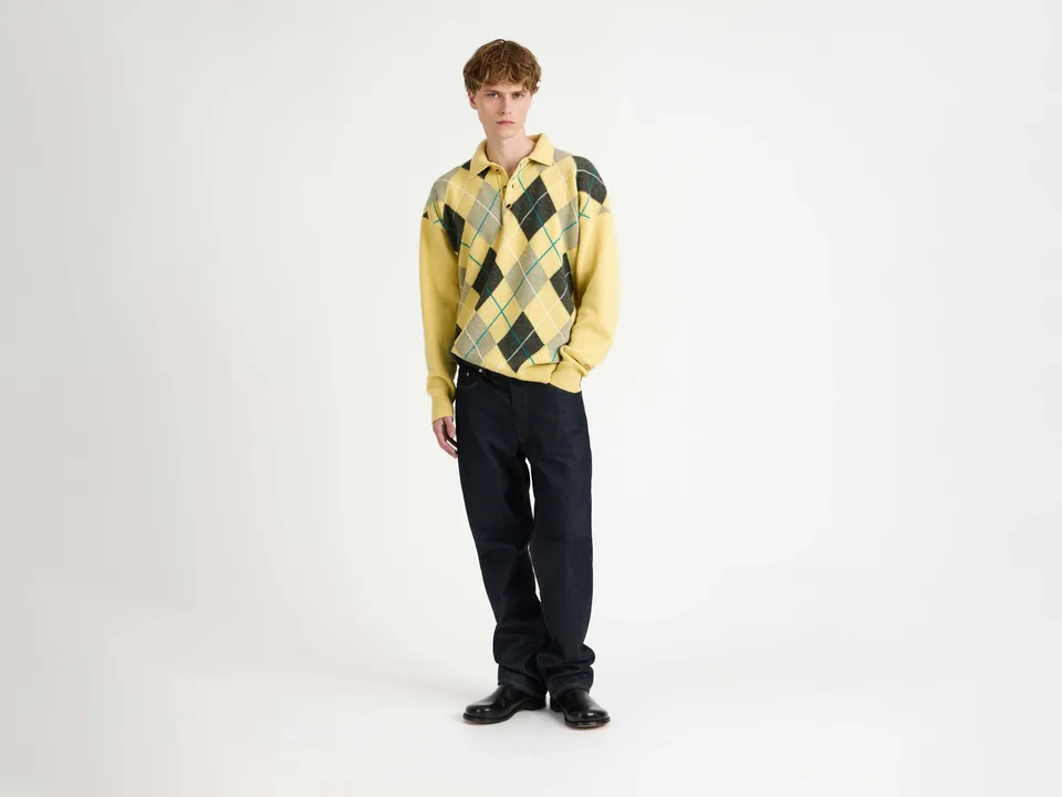 J.W. Anderson x Pringle KW1487YN0470 Polohemd Bubblegum