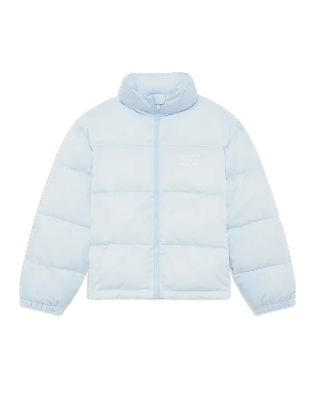 Drôle De Monsieur Slogan Puffer Jacket Pufferjacke babyblau Polyamid