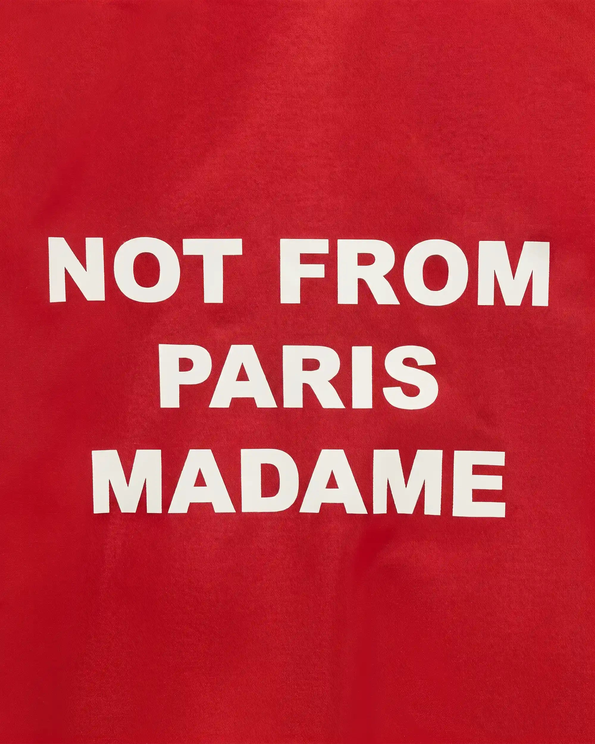 Drôle De Monsieur Slogan Nylon Bomber Bomberjacke rot Polyamid