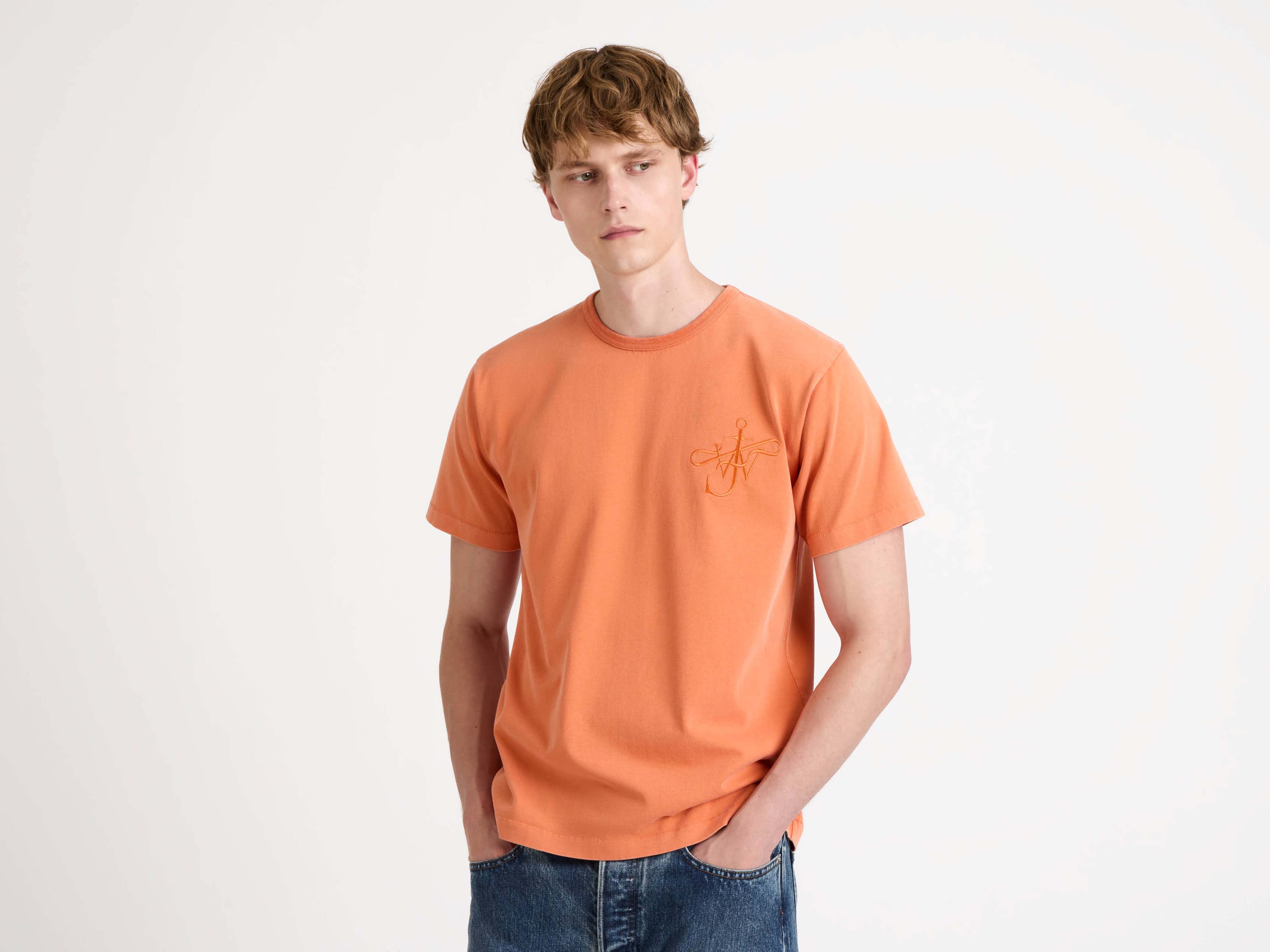 J.W.Anderson Ribbon Anchor T-Shirt Herren washed orange Jersey